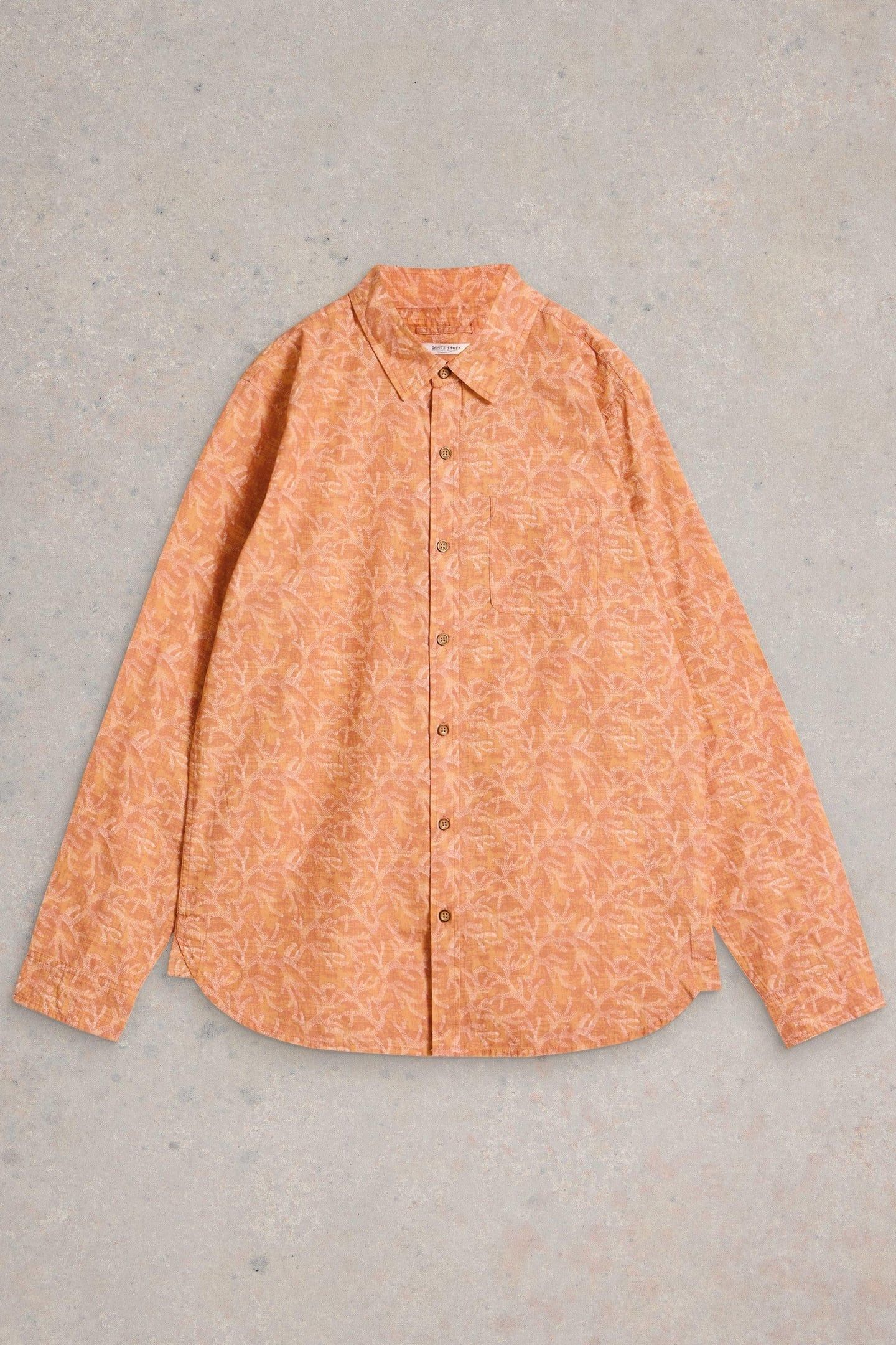 LS SEAWEED PRINTED SHIRT PINK PRINT 1
