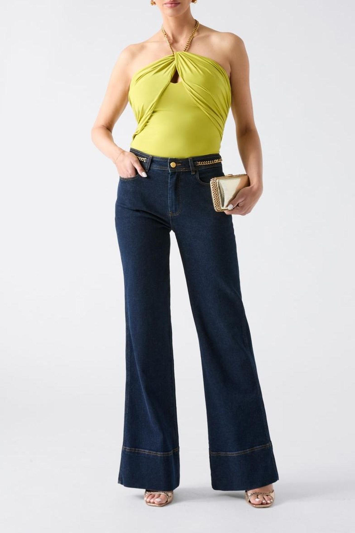 ALVA HALTER NECK CHA KIWI LIGHT GREEN 2
