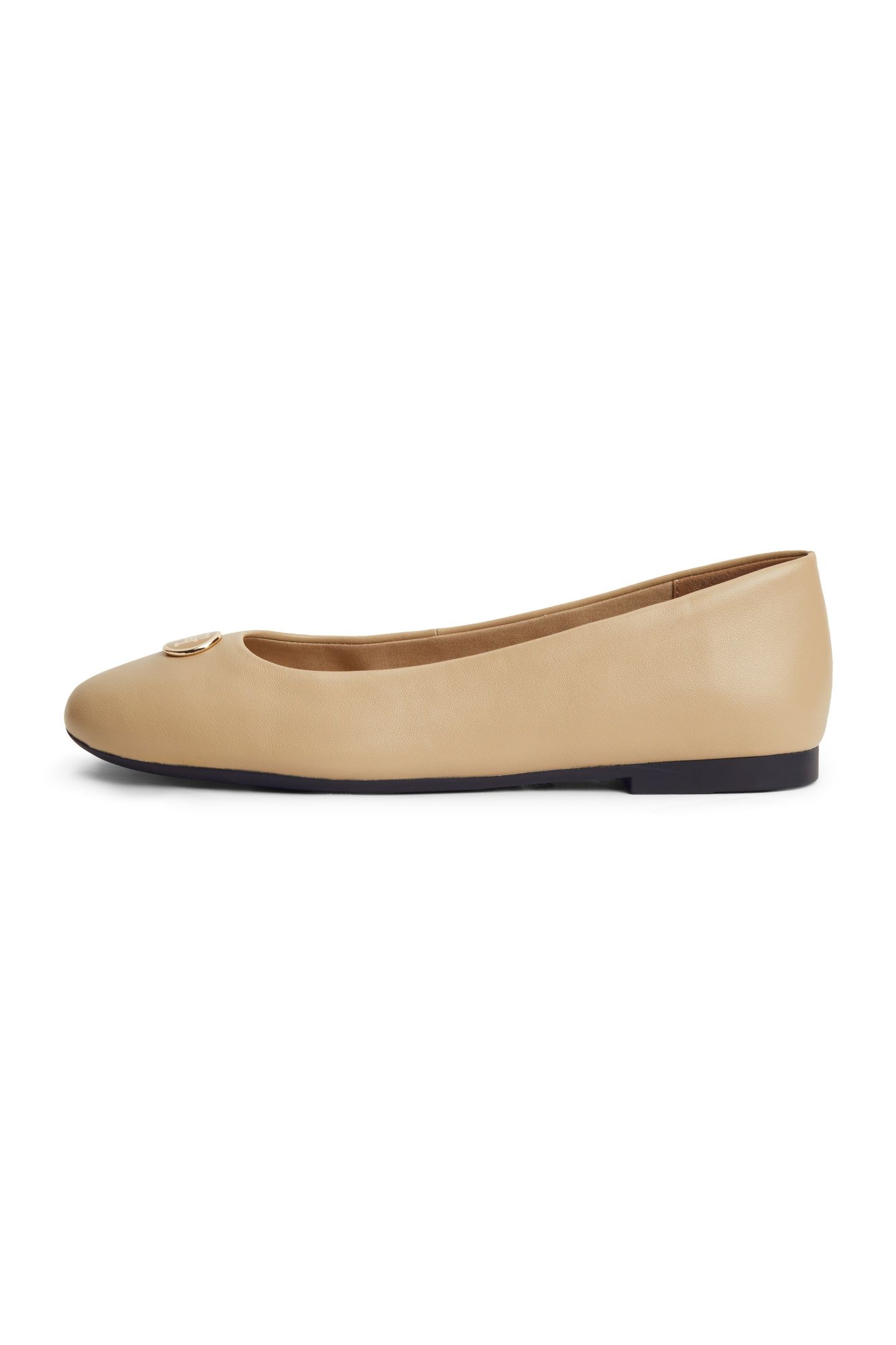 TH PLATE LEATHER BALLERINAS DESERT 2