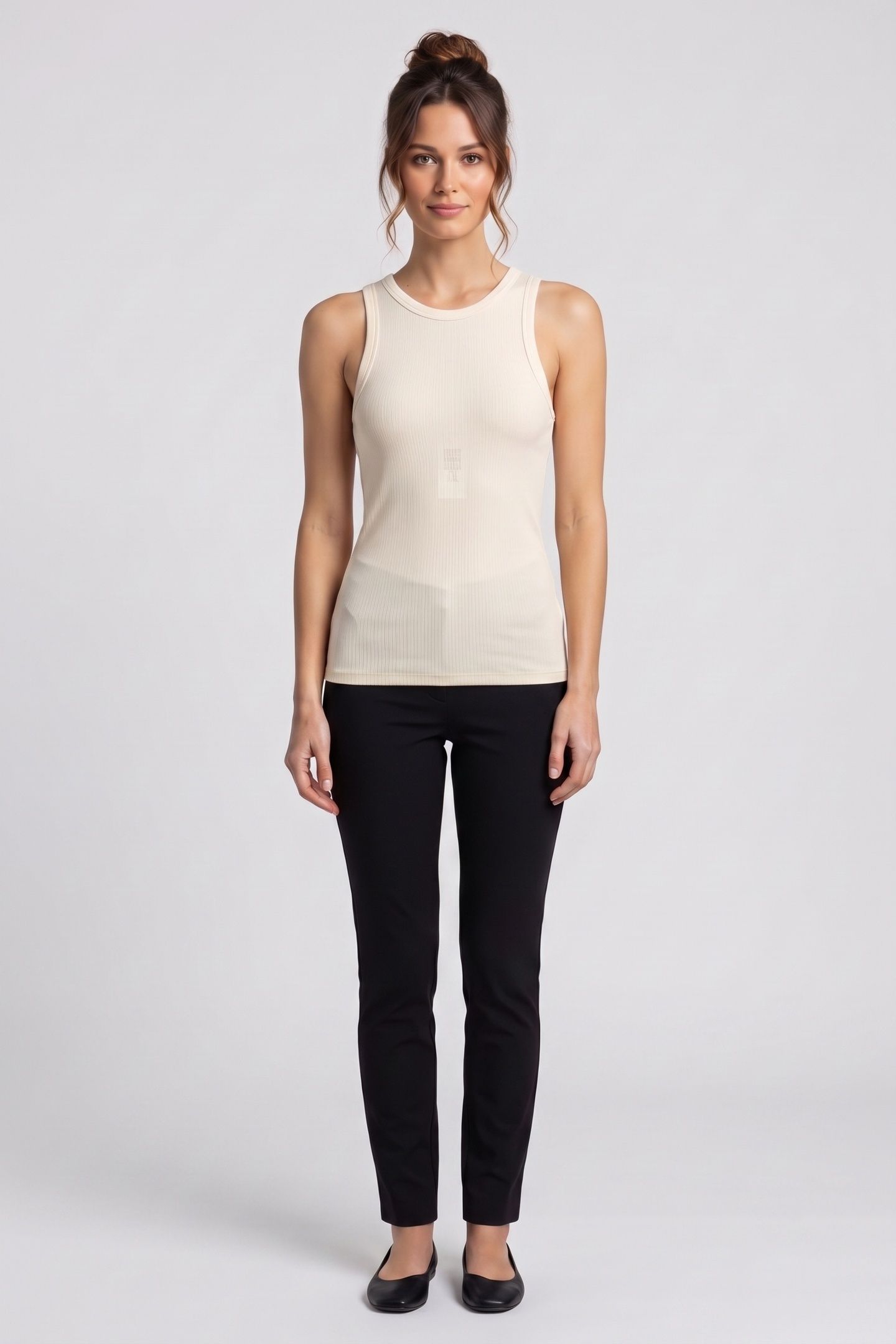 LEVENA SILK TANK WHITE 1