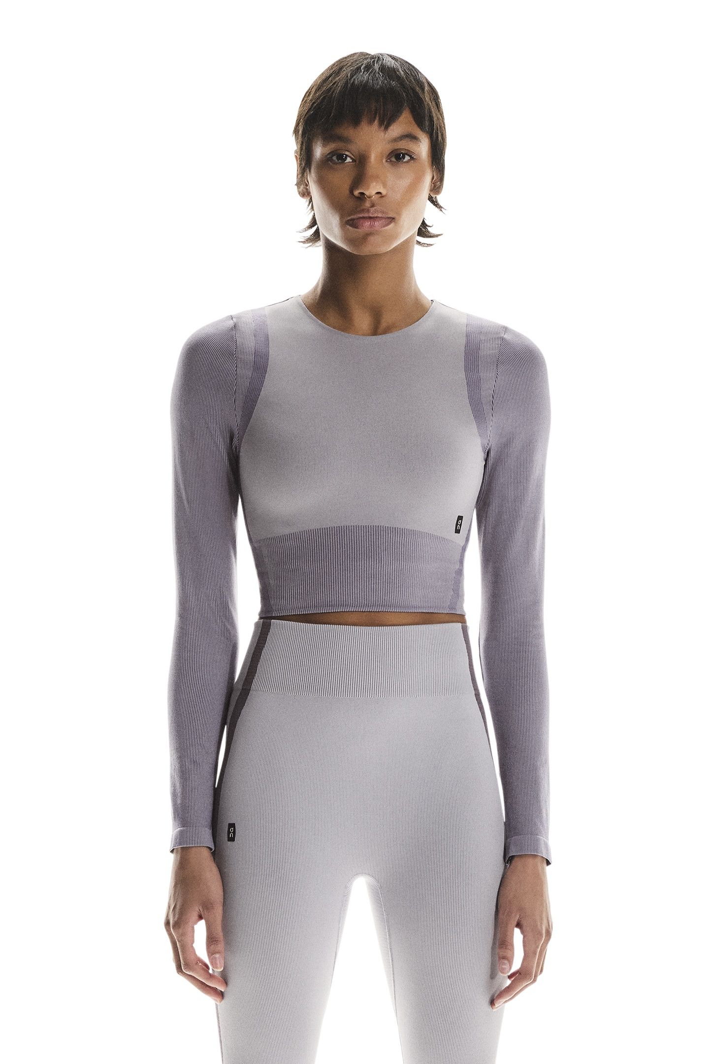 STUDIO KNIT LONG-T CROP 1 LILAC | COSMOS 1