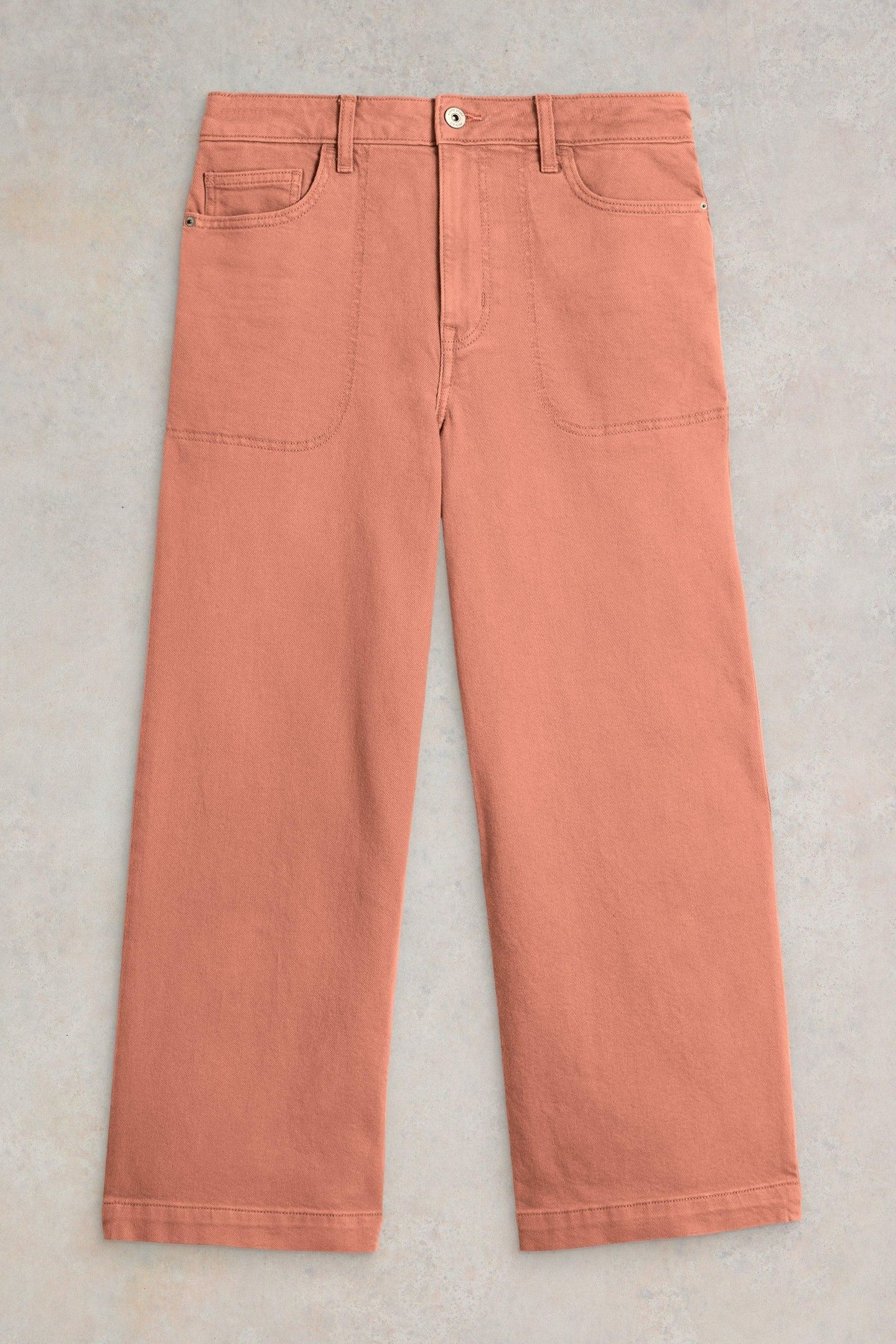 TIA WIDE LEG CROP JEAN MID ORANGE 3