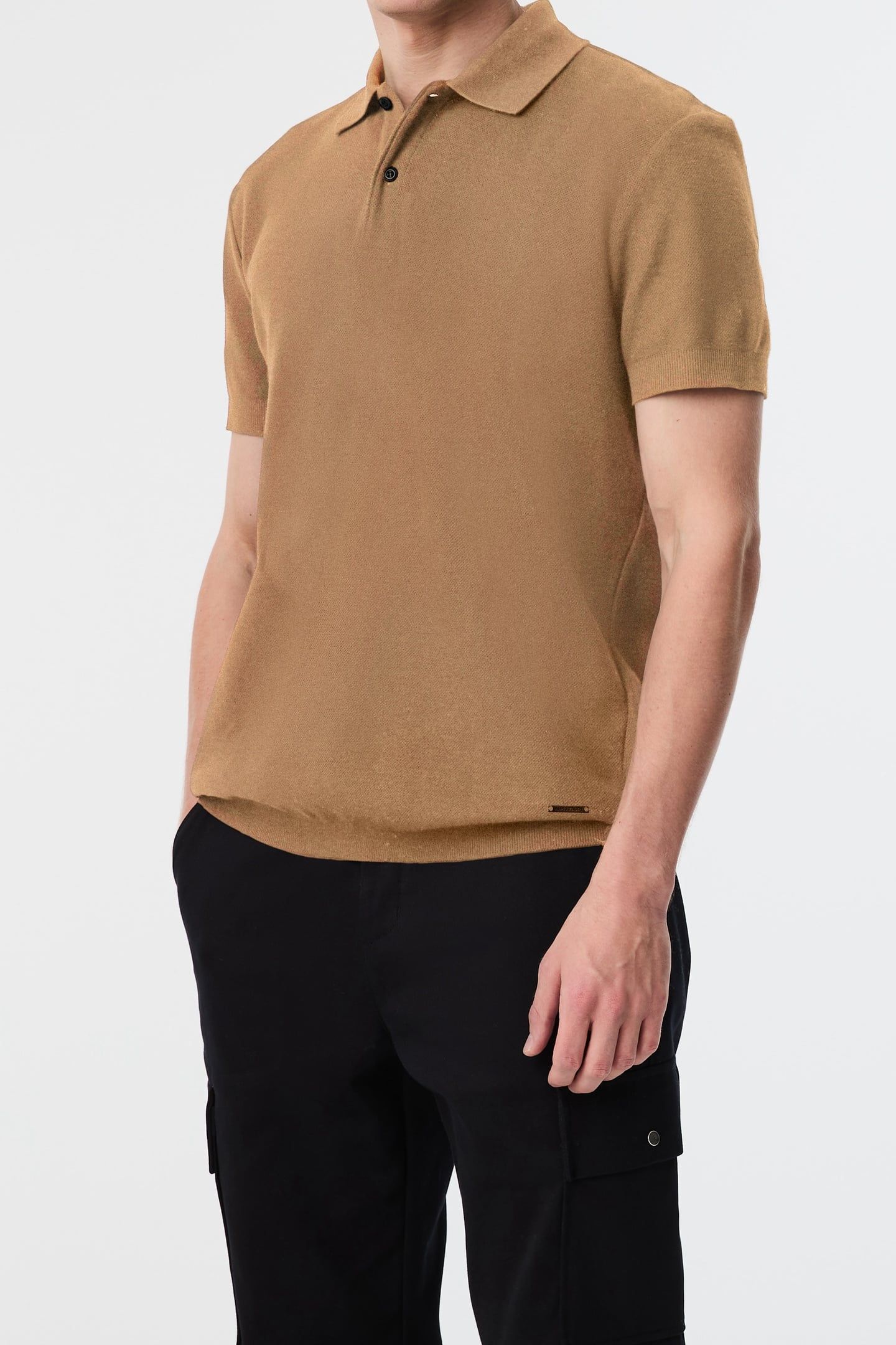 JEMMA V1.Y9.02 POLO SHIRT SHORT CAMEL 1