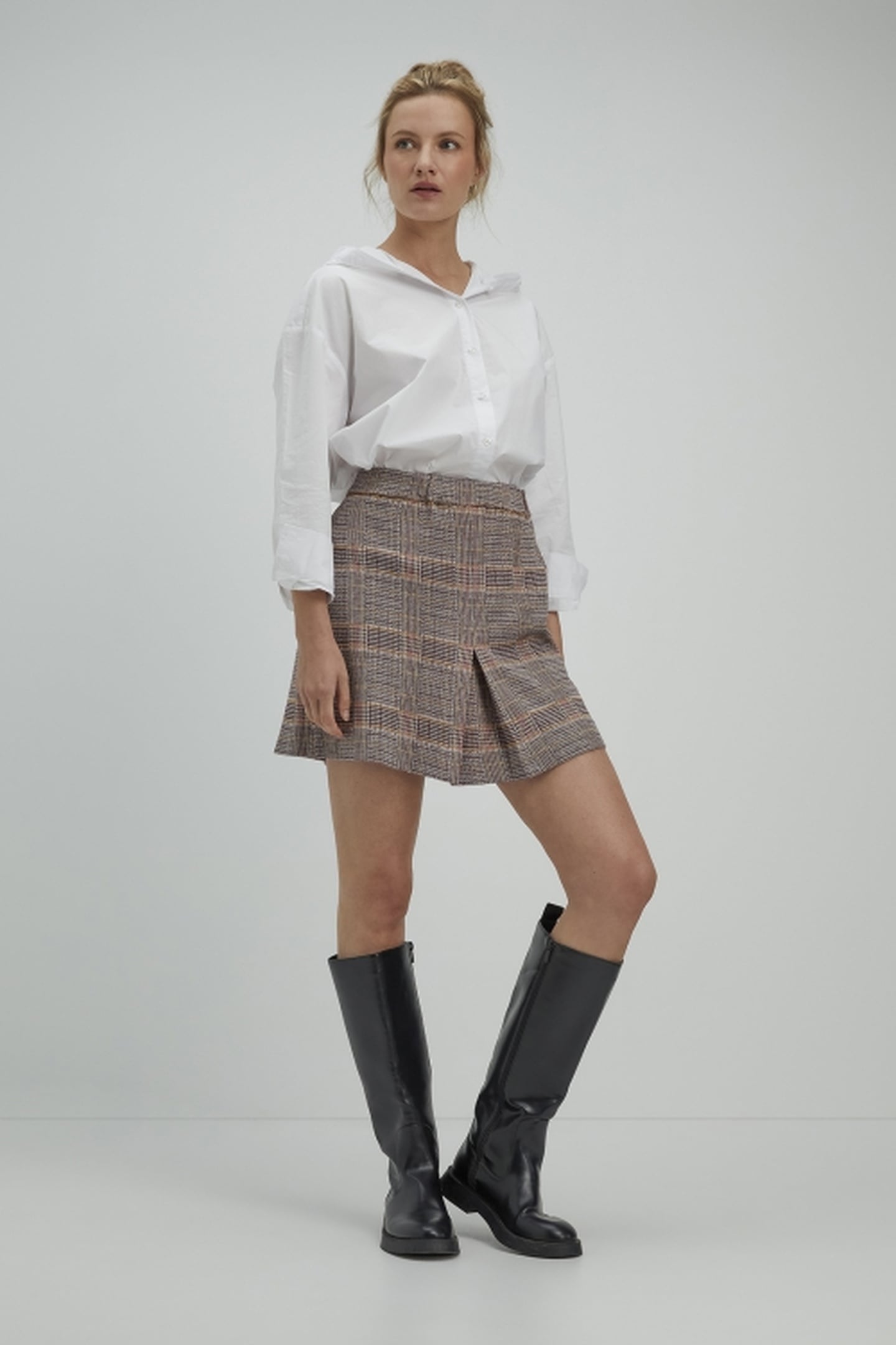 SAMANTHA SKIRT MULTI COLOUR DARK CHECK 1