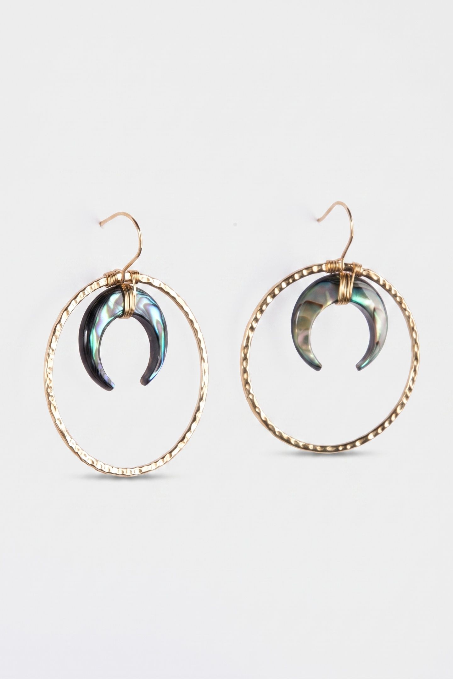 PAUA OHRRINGE GOLD 4