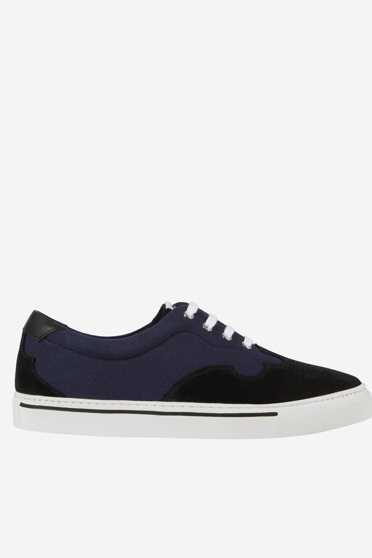 LOW-TOP CANVAS SNEAKERS NAVY 4