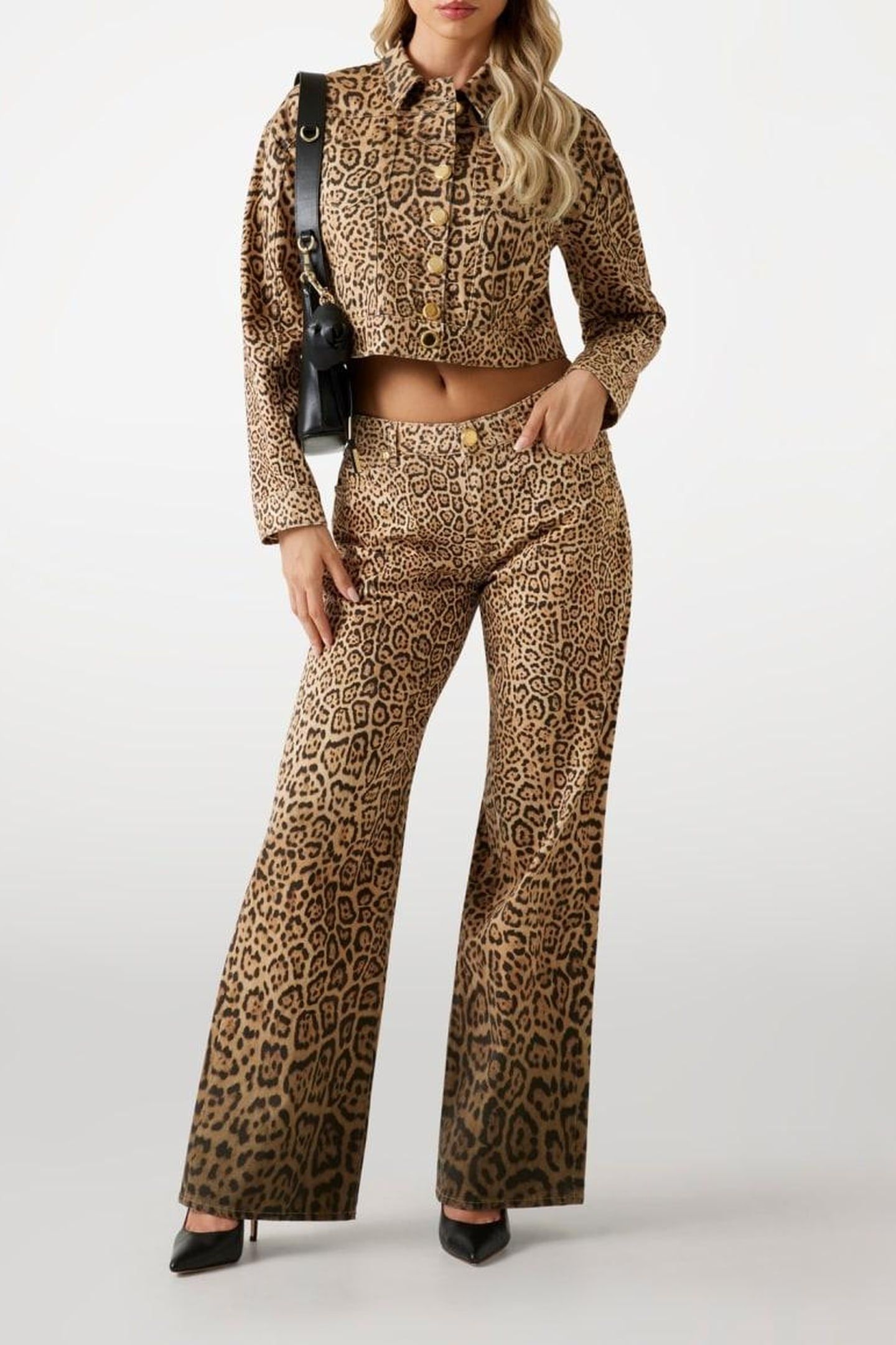 EDDA DENIM PRINTED J CHARMING LEOPARD DEG 1