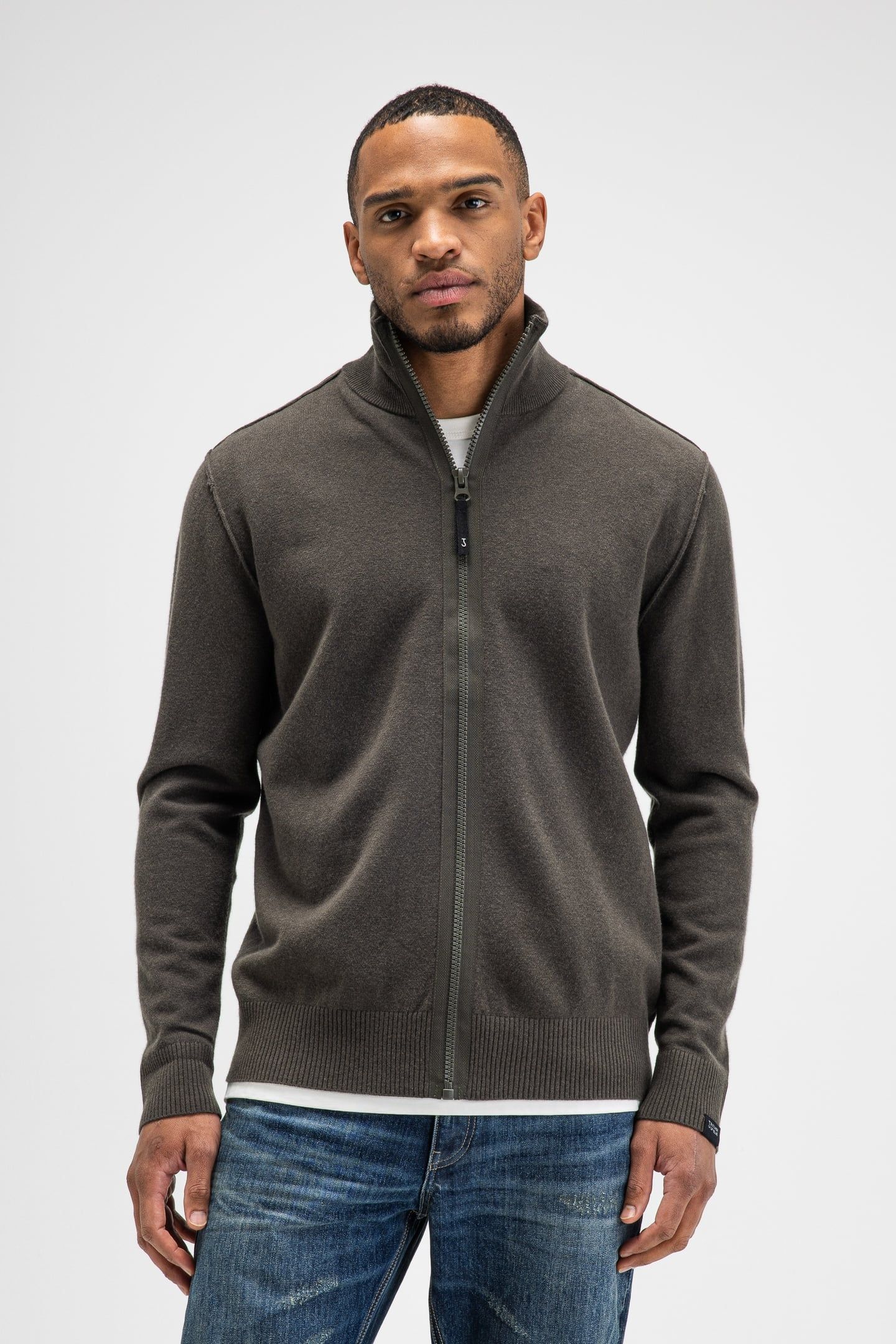 CLIFTON FULL ZIP MOCHA BROWN 1