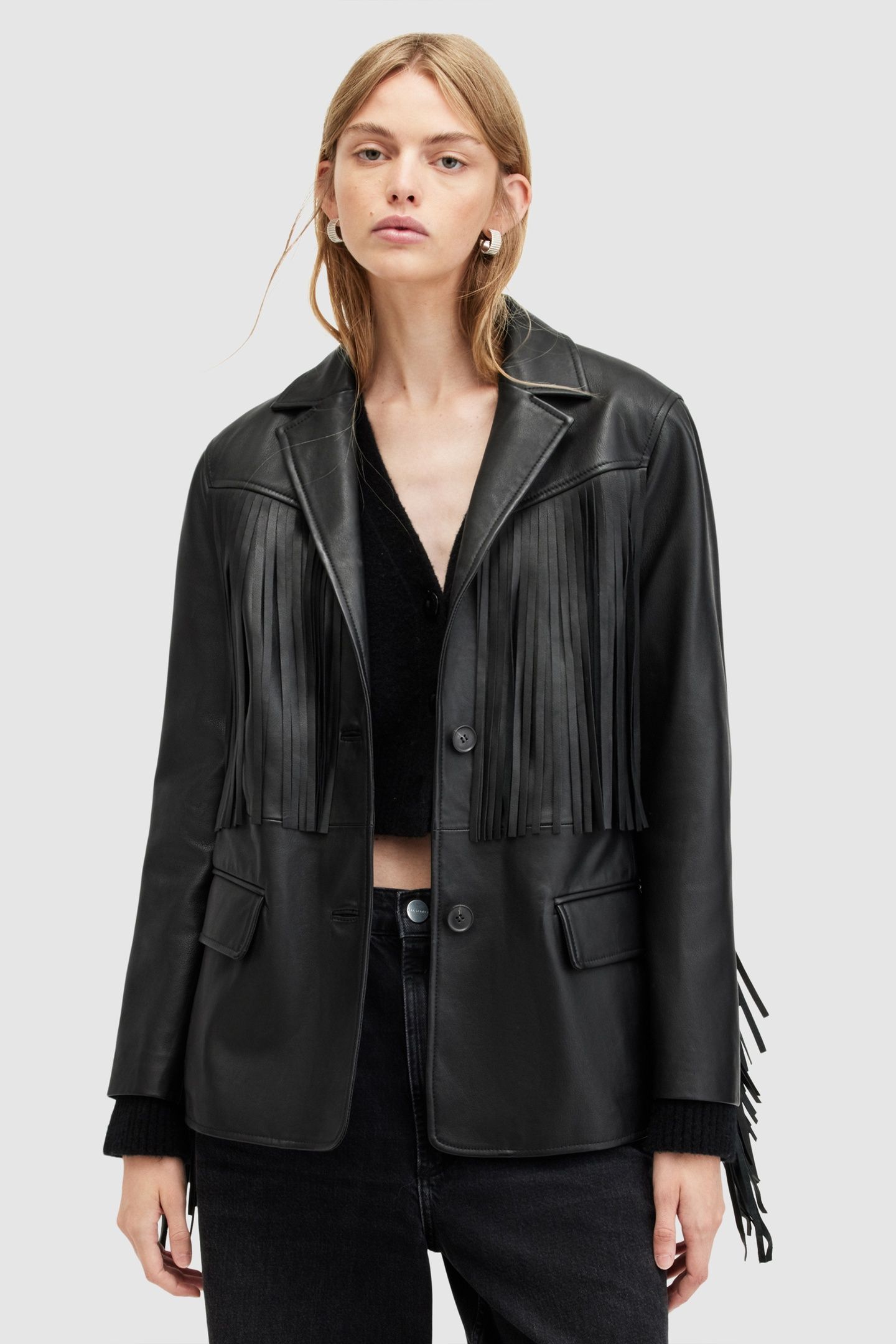 CORINNA TASSEL BLAZE BLACK 2