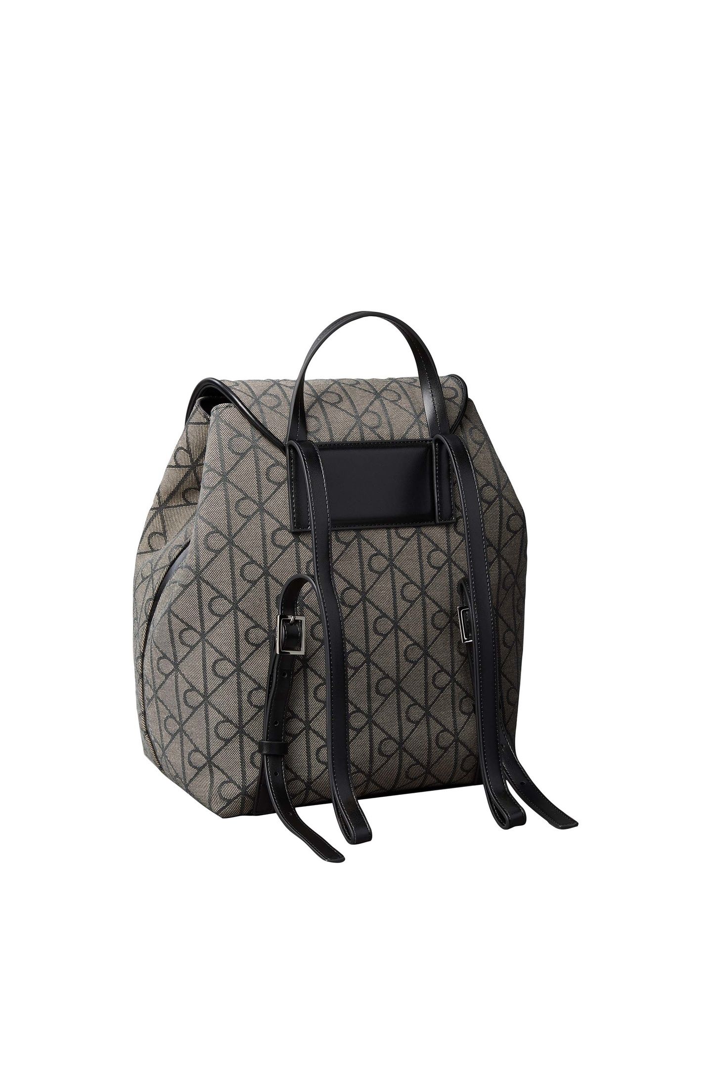 EMBLEM ALL-OVER PRINT JACQUARD BAG LOTUS BEIGE/BLACK 2