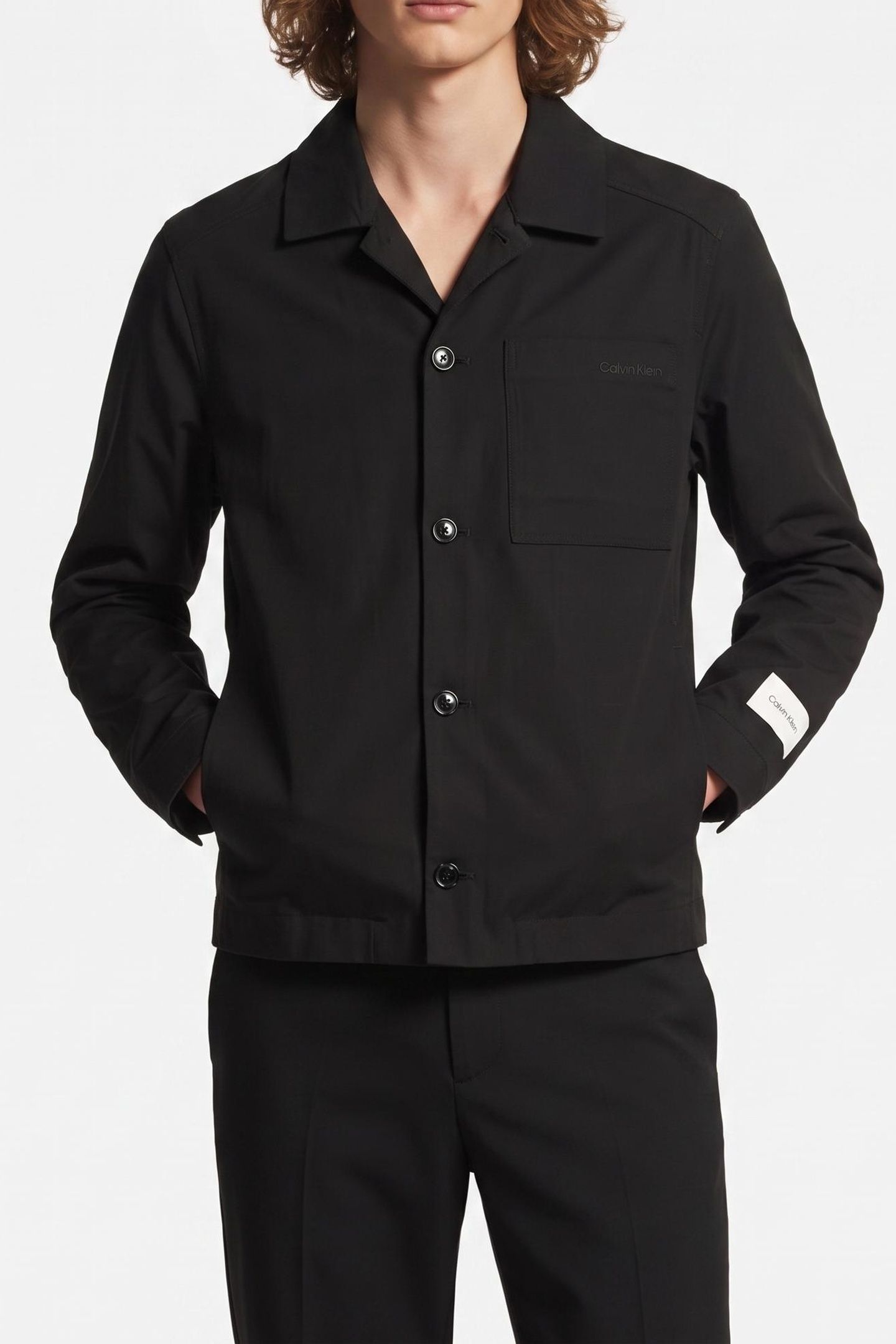 LS LYOCELL SHIRT JACKET BLACK 1