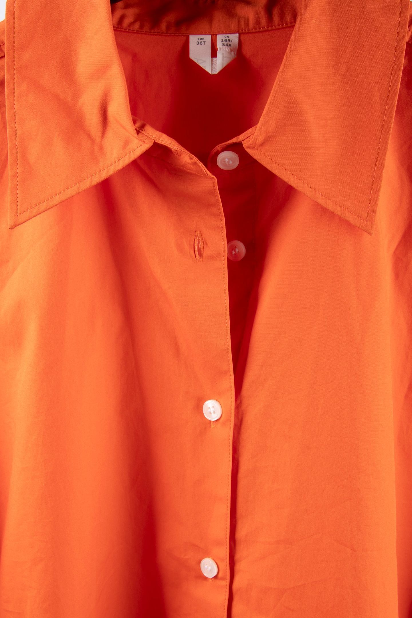 IMA POPLIN SHIRT ORANGE 5