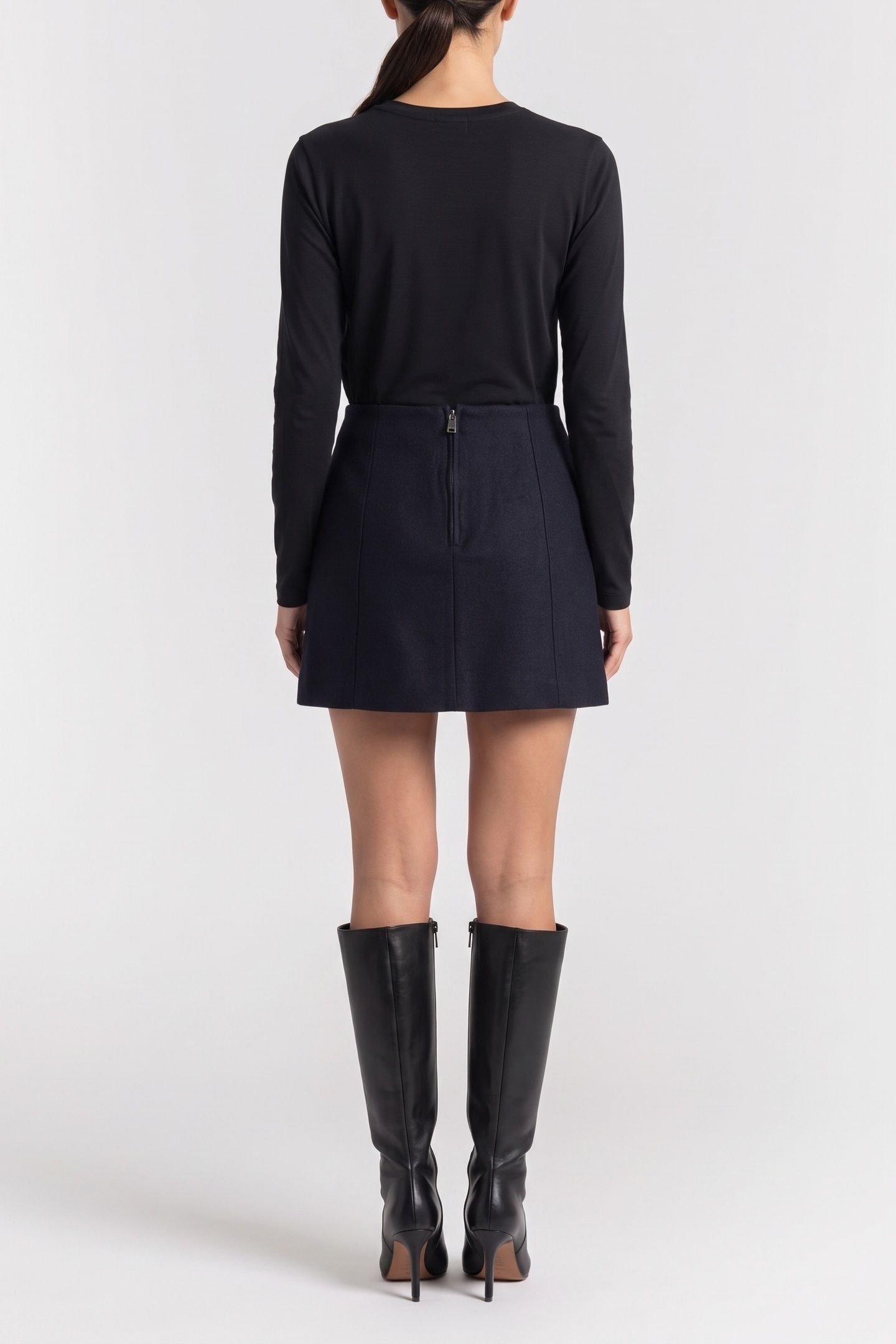 JENTE WOOL SKIRT BLUE 2