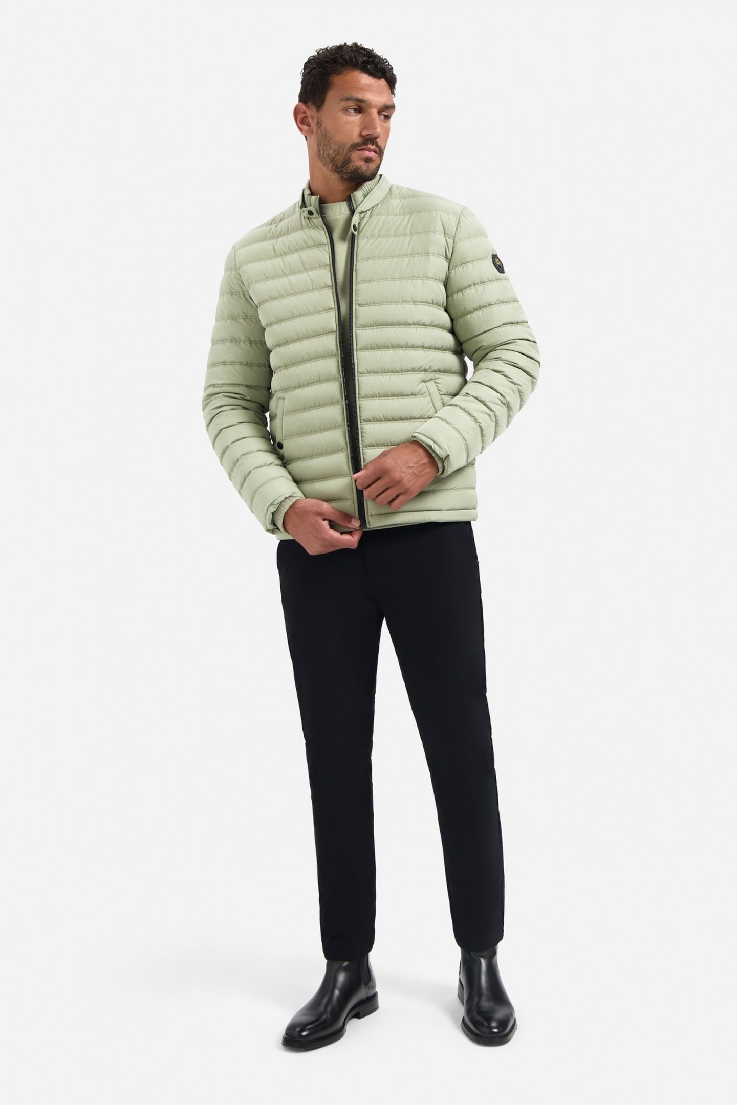JACKET SHORT FIT PADDED LIGHT MOSS 2