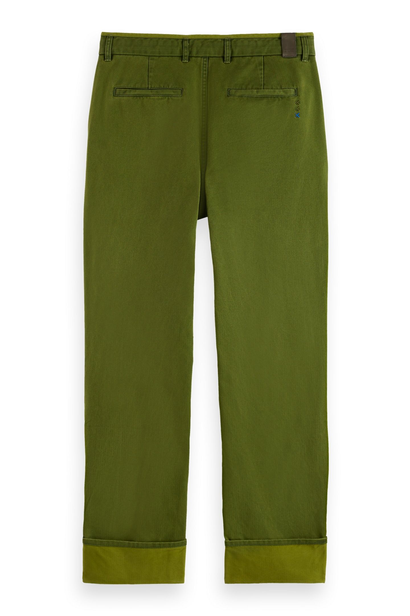 CLARKE- WASHED COTTON-BLEND HERRINGBONE STRAIGHT FIT CHINO C 4