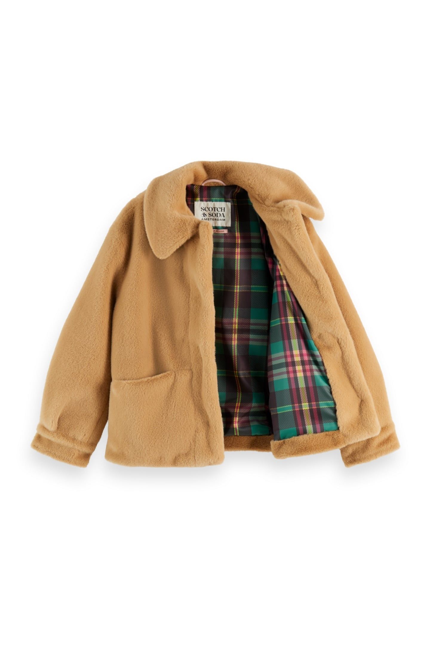 GIRLS FAUX FUR JACKET TANNIN 2