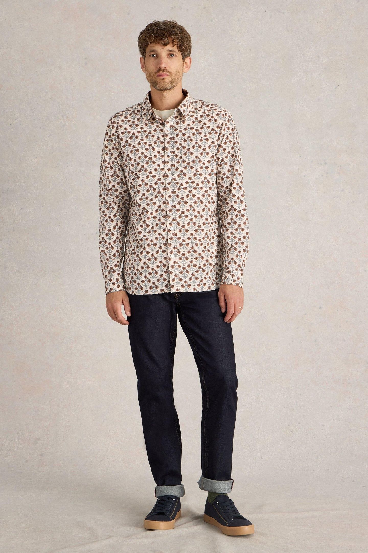 LARGE DANDELION PRINTED SHIRT NATURAL MULTI 1