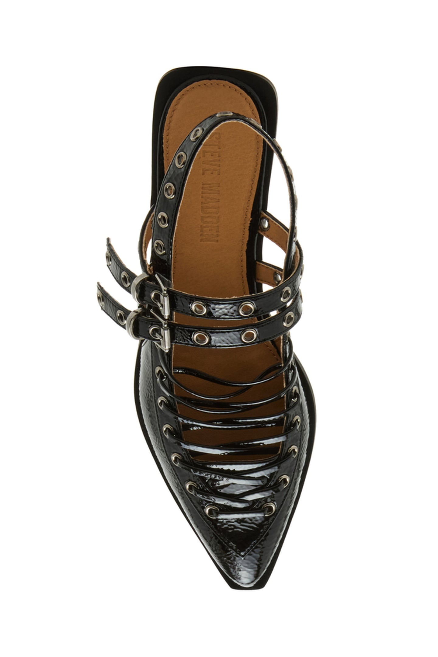 GALANTI FLAT SHOES BLACK PATENT 5