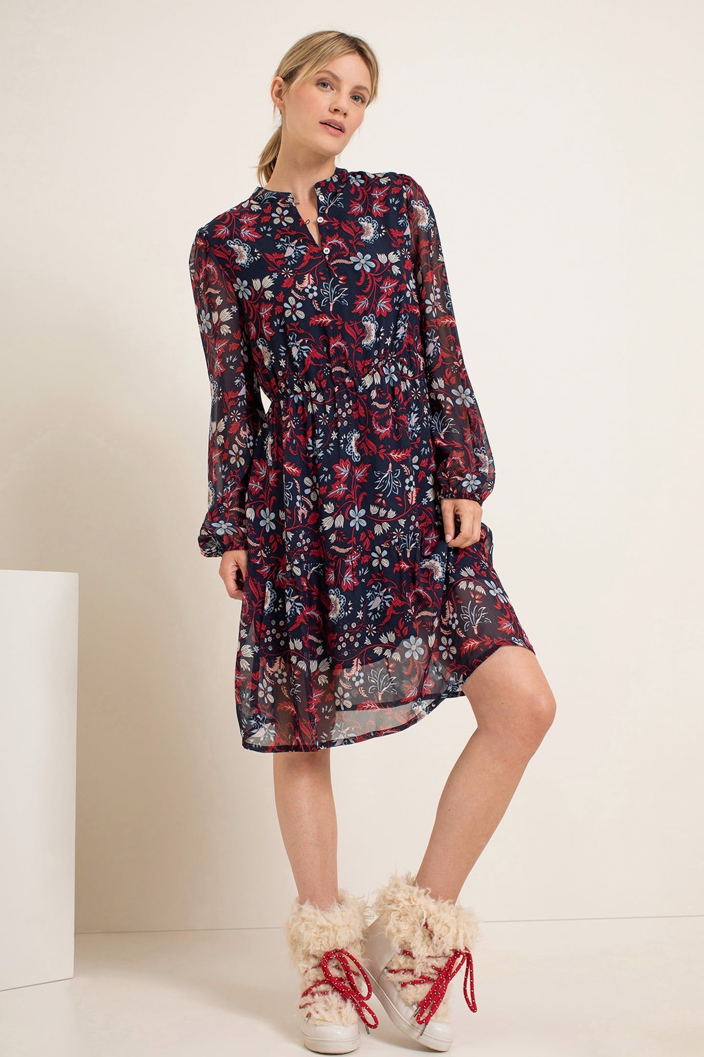 KANE DRESS NAVY PRINT 3