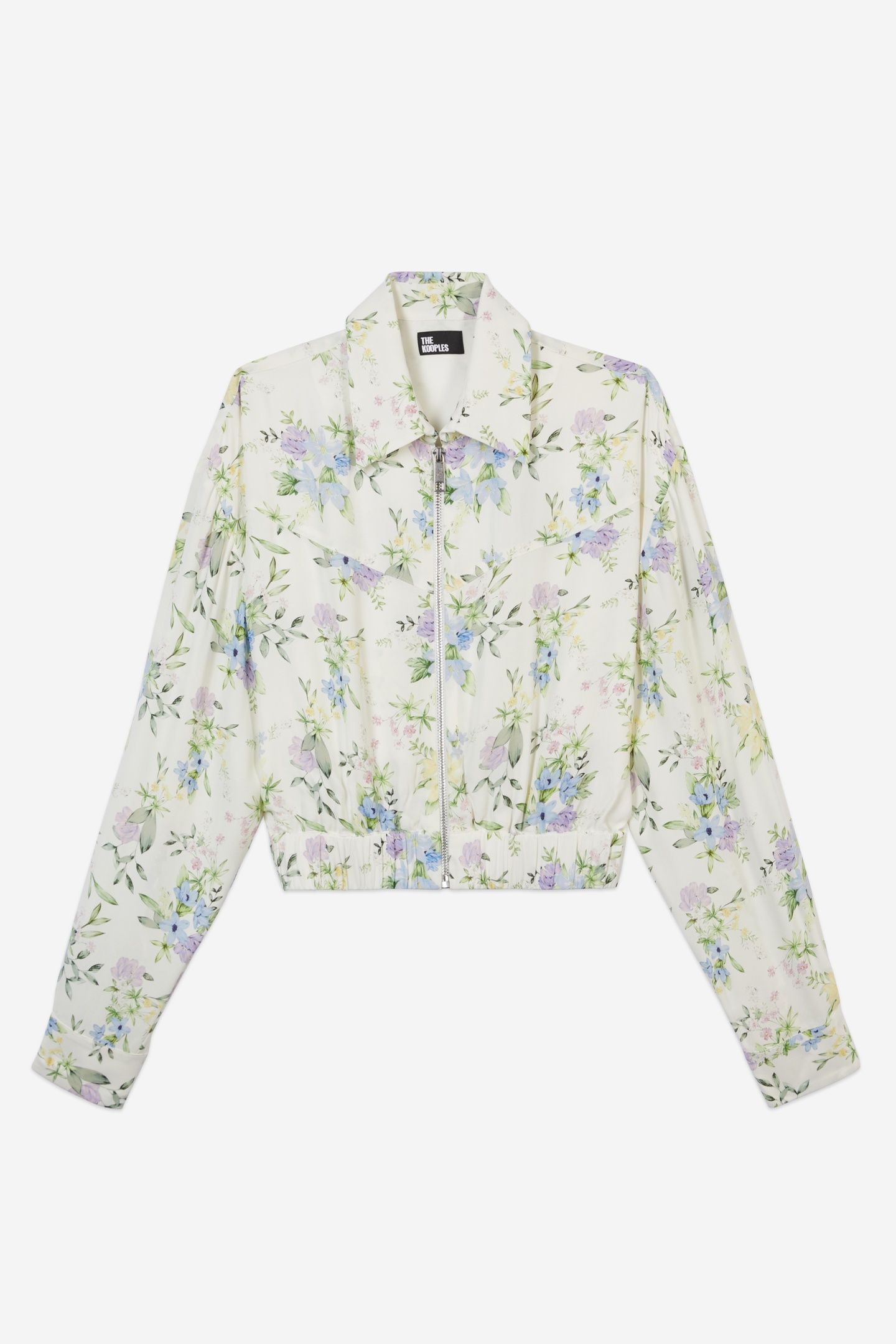 LONG-SLEEVED SHIRT W ELASTICATED ZIP WAIST LIGHTBLUE/WHITE 5