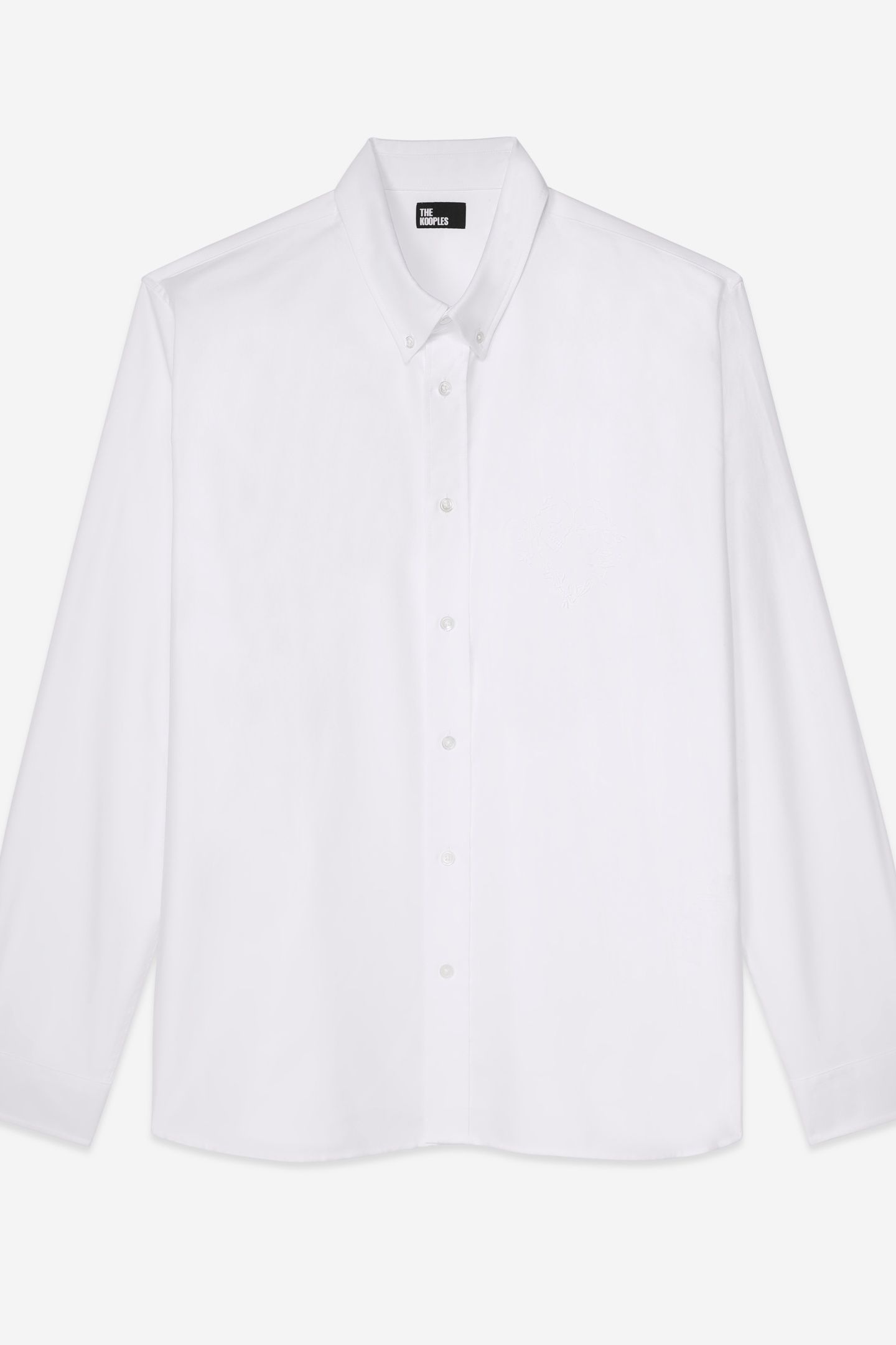LONG-SLEEVED SHIRT WITH EMBROIDERY WHITE 4