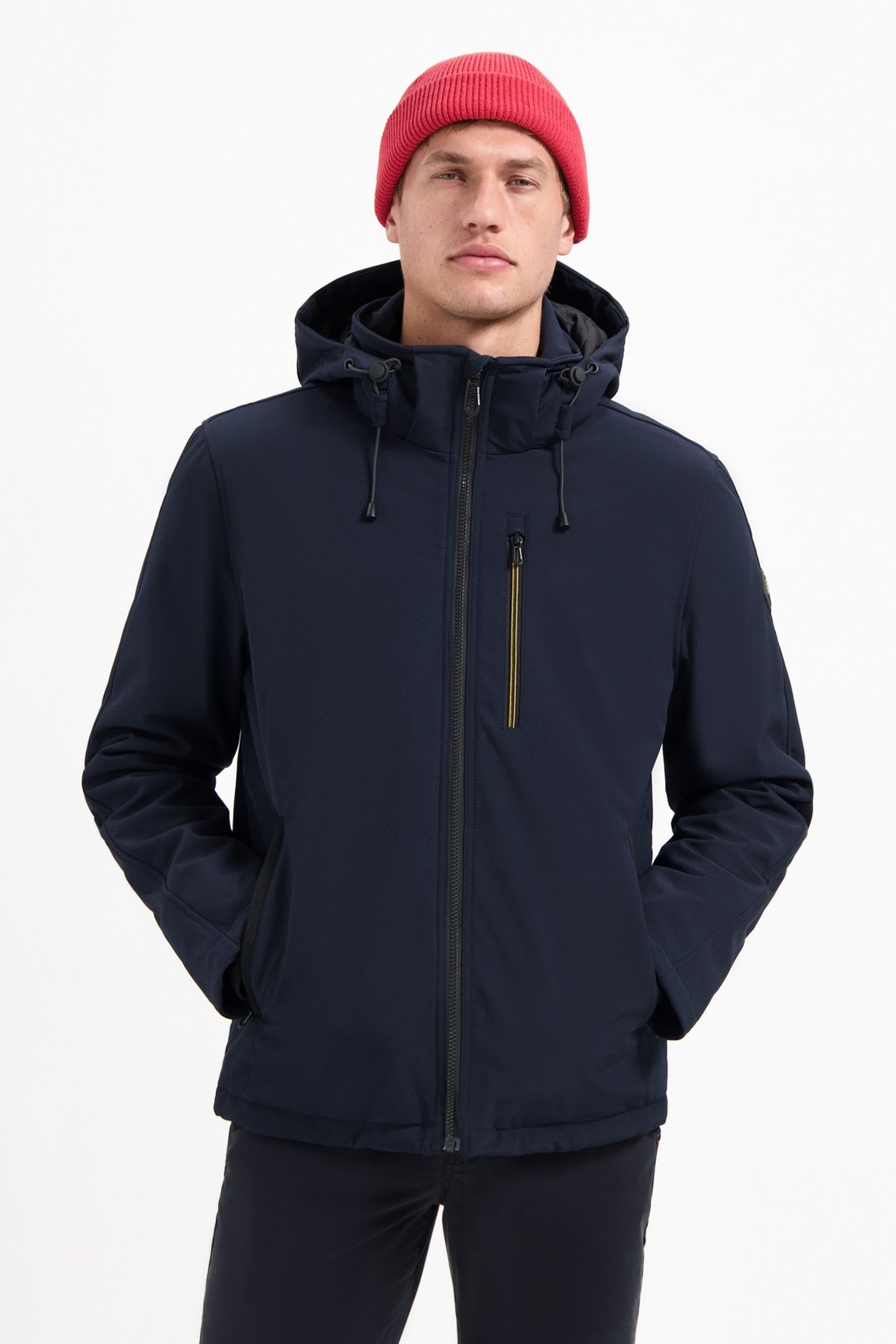 JACKET SHORT FIT HOODED SOFTSHELL STRETCH NIGHT 3