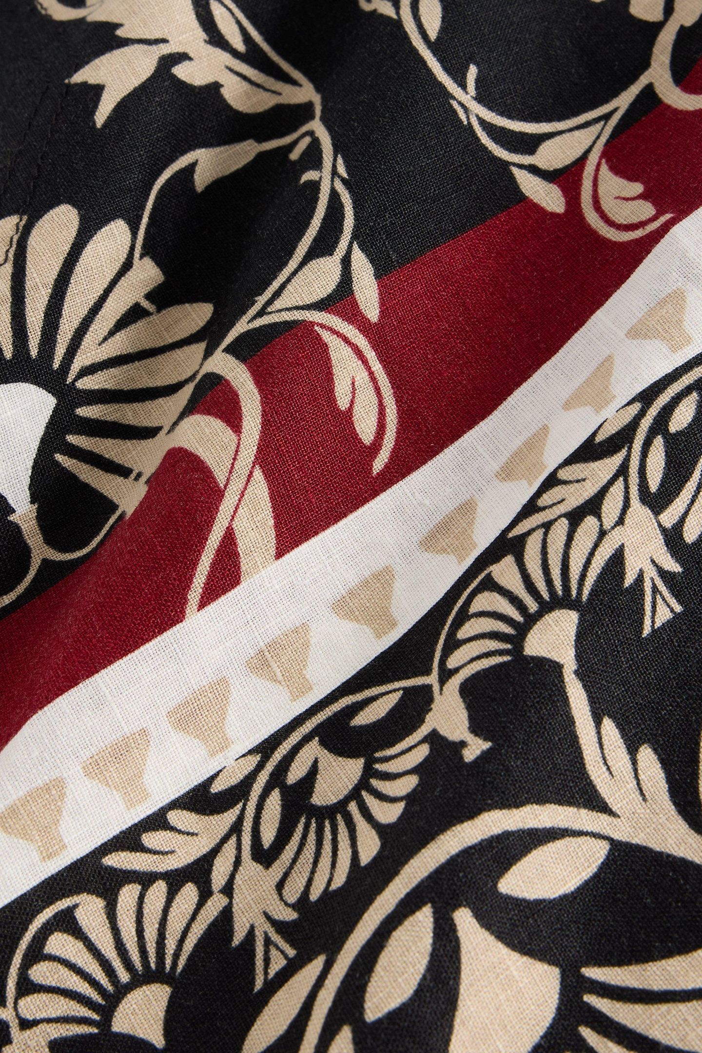 JUNE LINEN DRESS BLACK PRINT 4