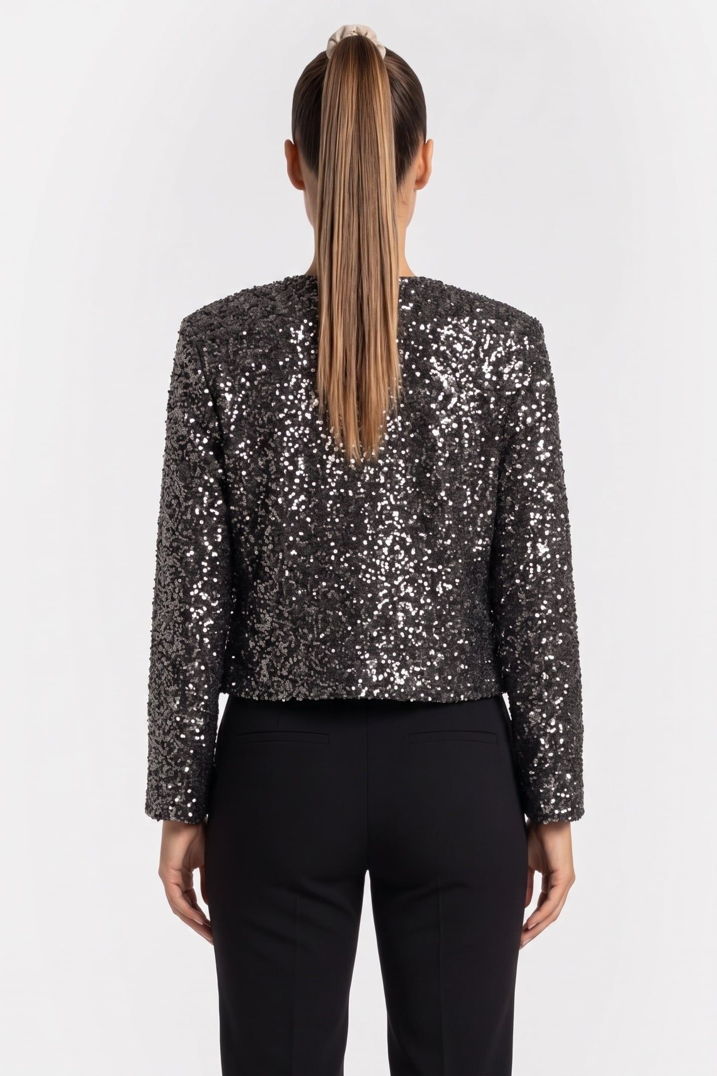 DUSTY SEQUIN JACKET GREY 2