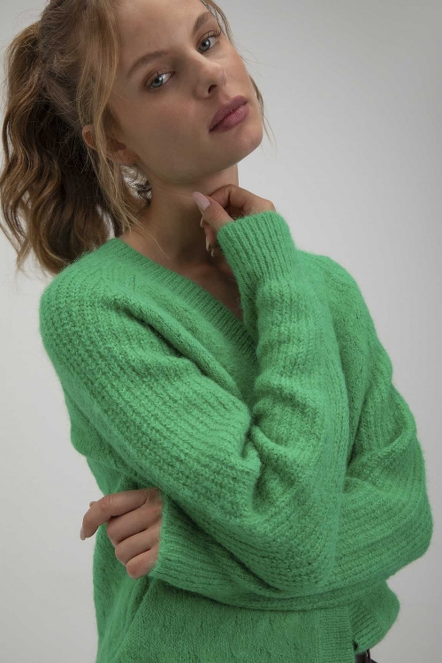 SYLVIE CARDIGAN PARROT GREEN 4