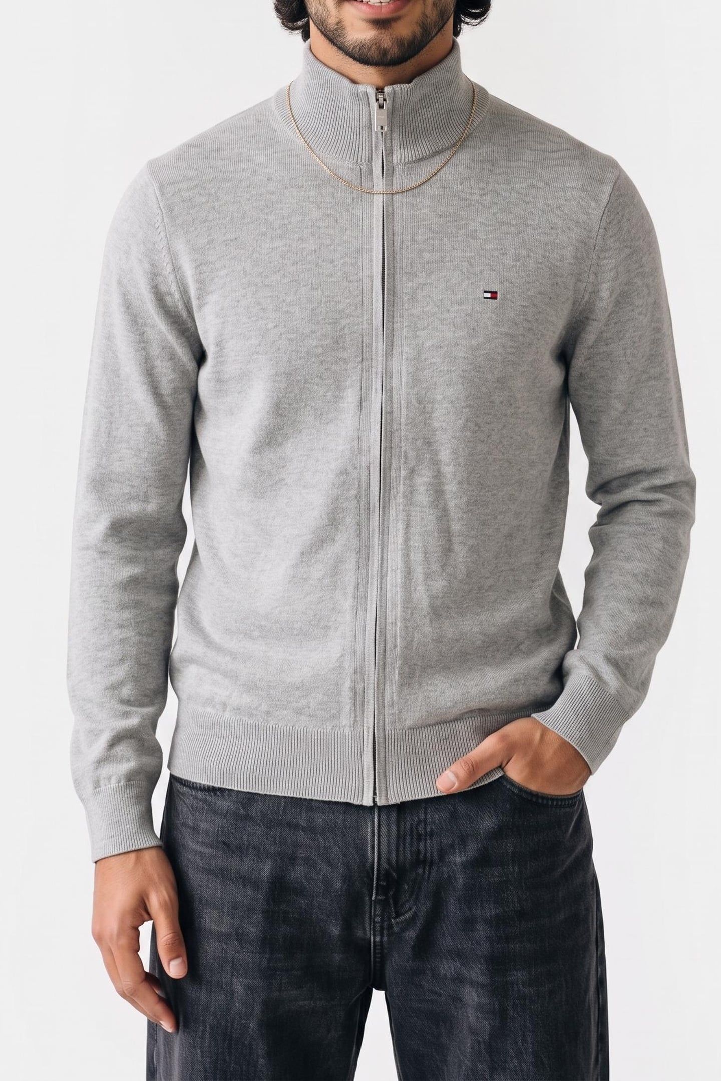 PIMA ORG COTTON CASHMERE LIGHT GREY HEATHER 1