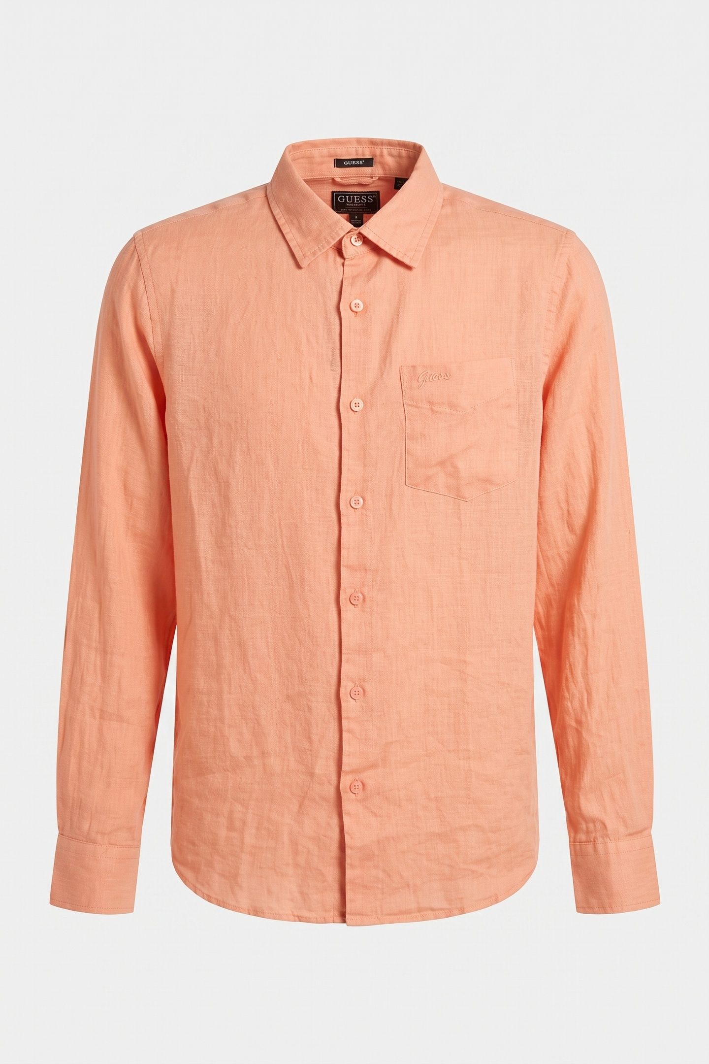 GUESS ECO LS NAPA LINEN SHIRT FUJI SUNRISE MULTI 3
