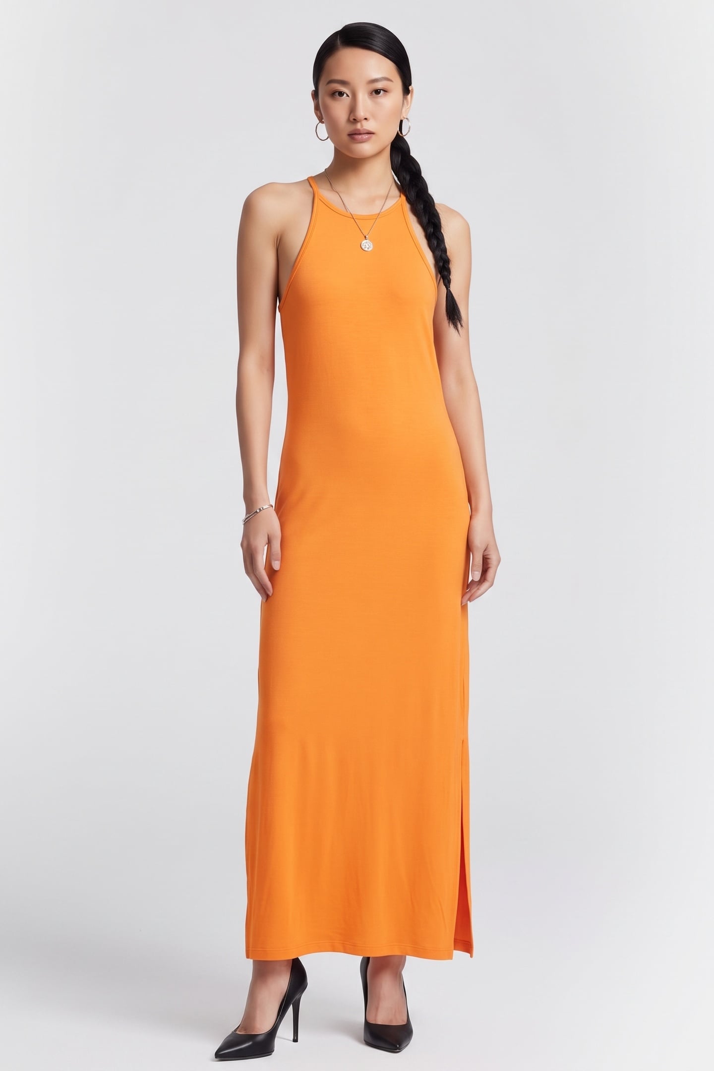 LOU DRESS ORANGE 1
