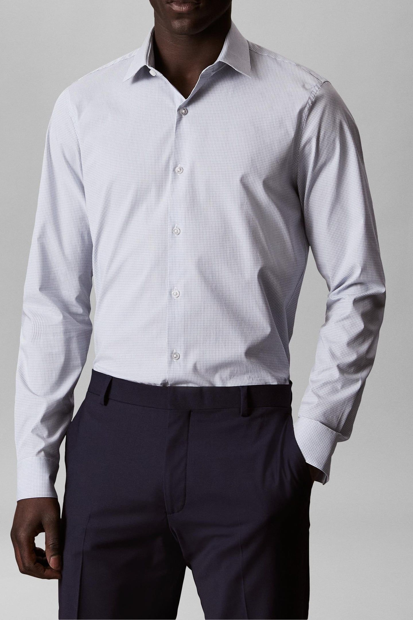 SLIM ESSENTIAL POPLIN SHIRT DENIM DAY 1