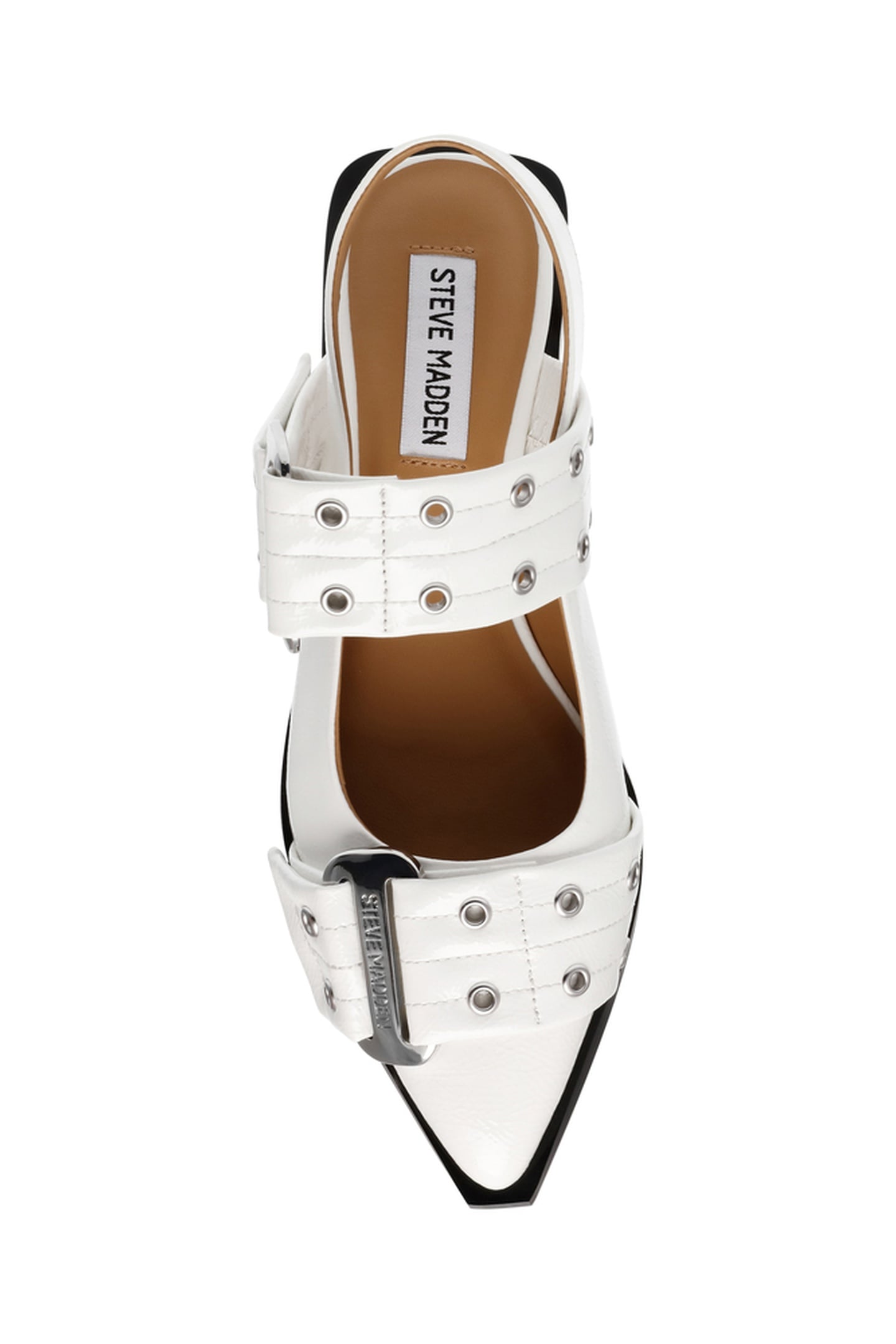 GRAND AVE FLAT SHOES WHITE PATENT 5