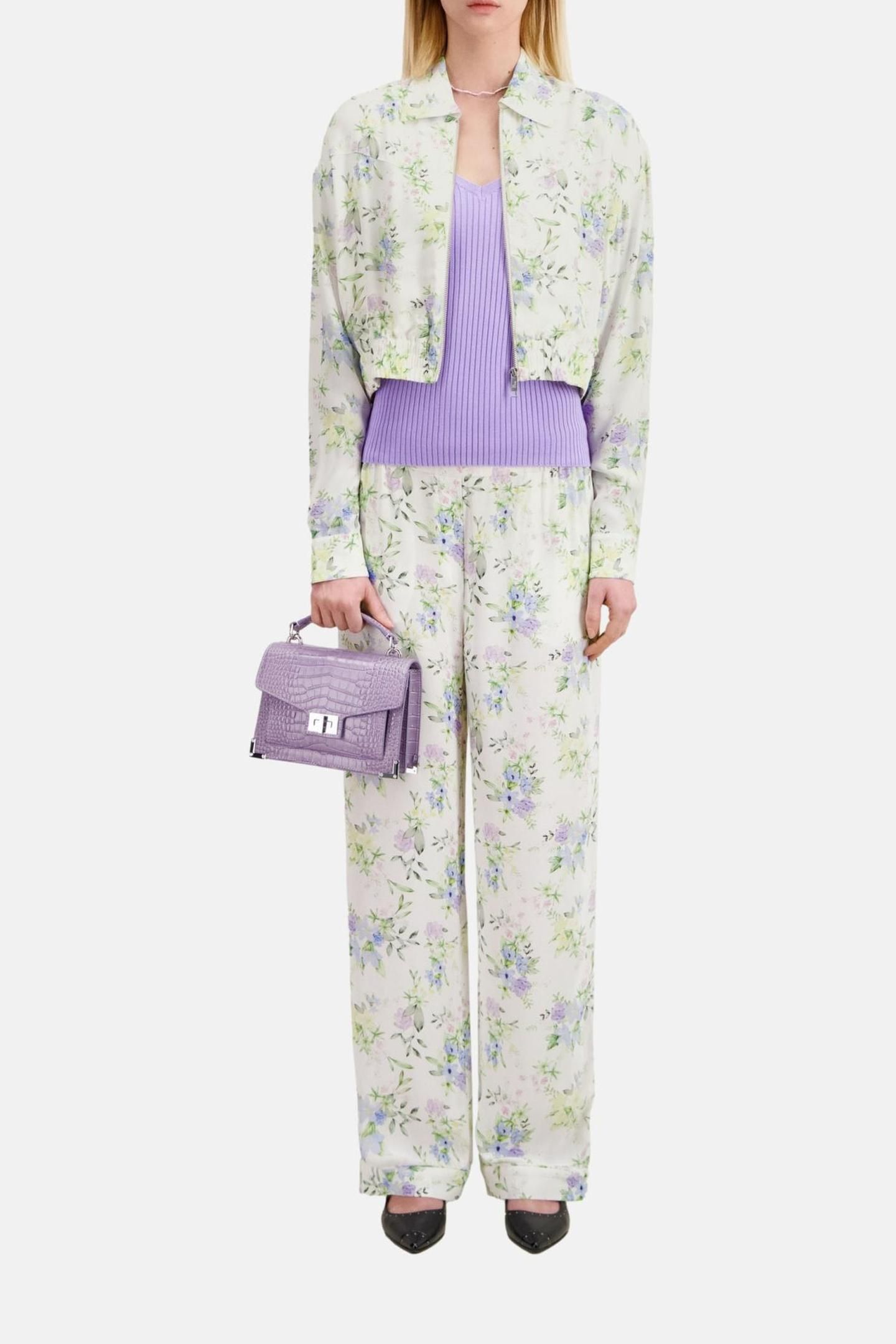 LONG-SLEEVED SHIRT W ELASTICATED ZIP WAIST LIGHTBLUE/WHITE 3