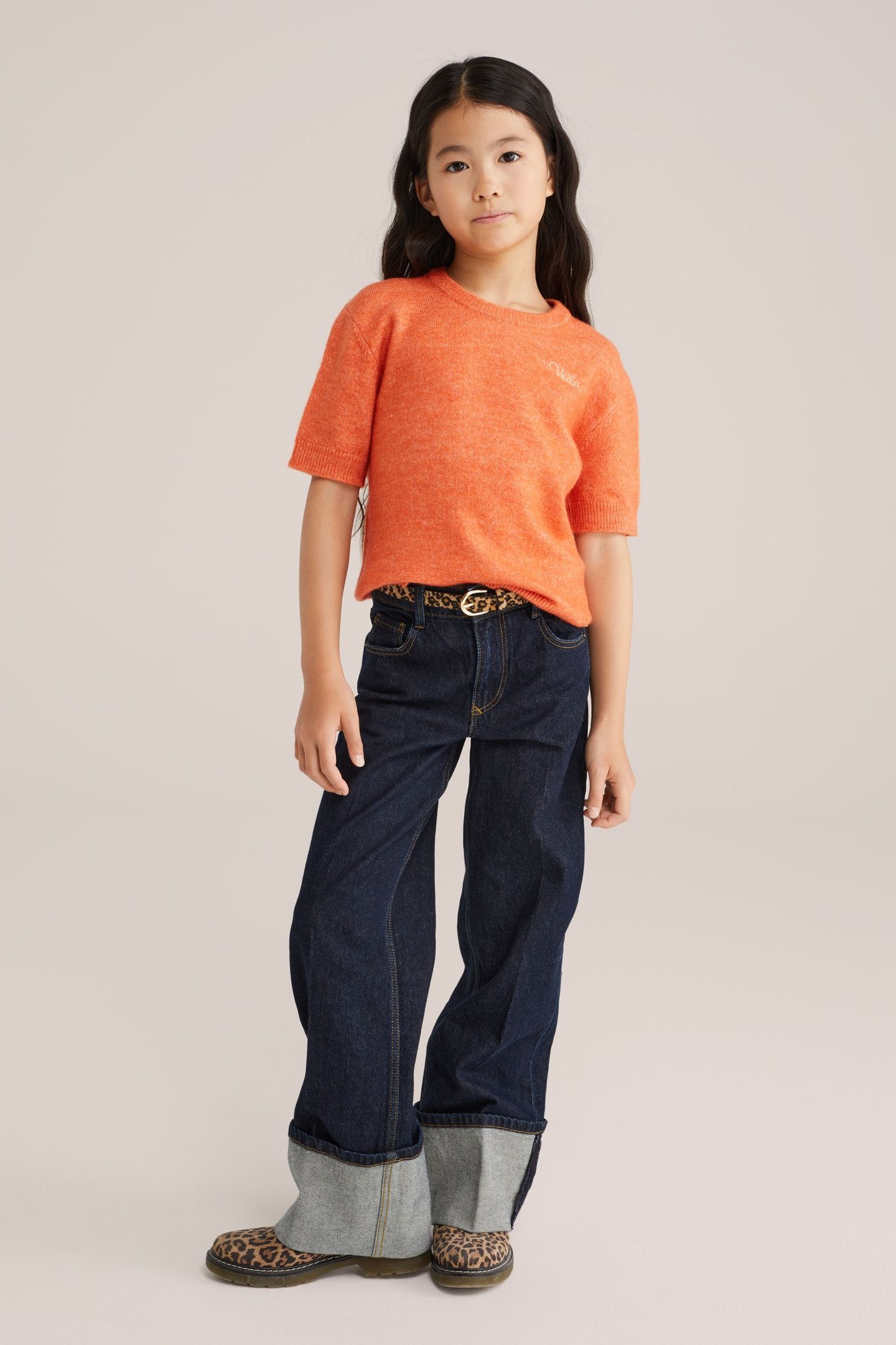 KNITTED PULLOVER ORANGE 2