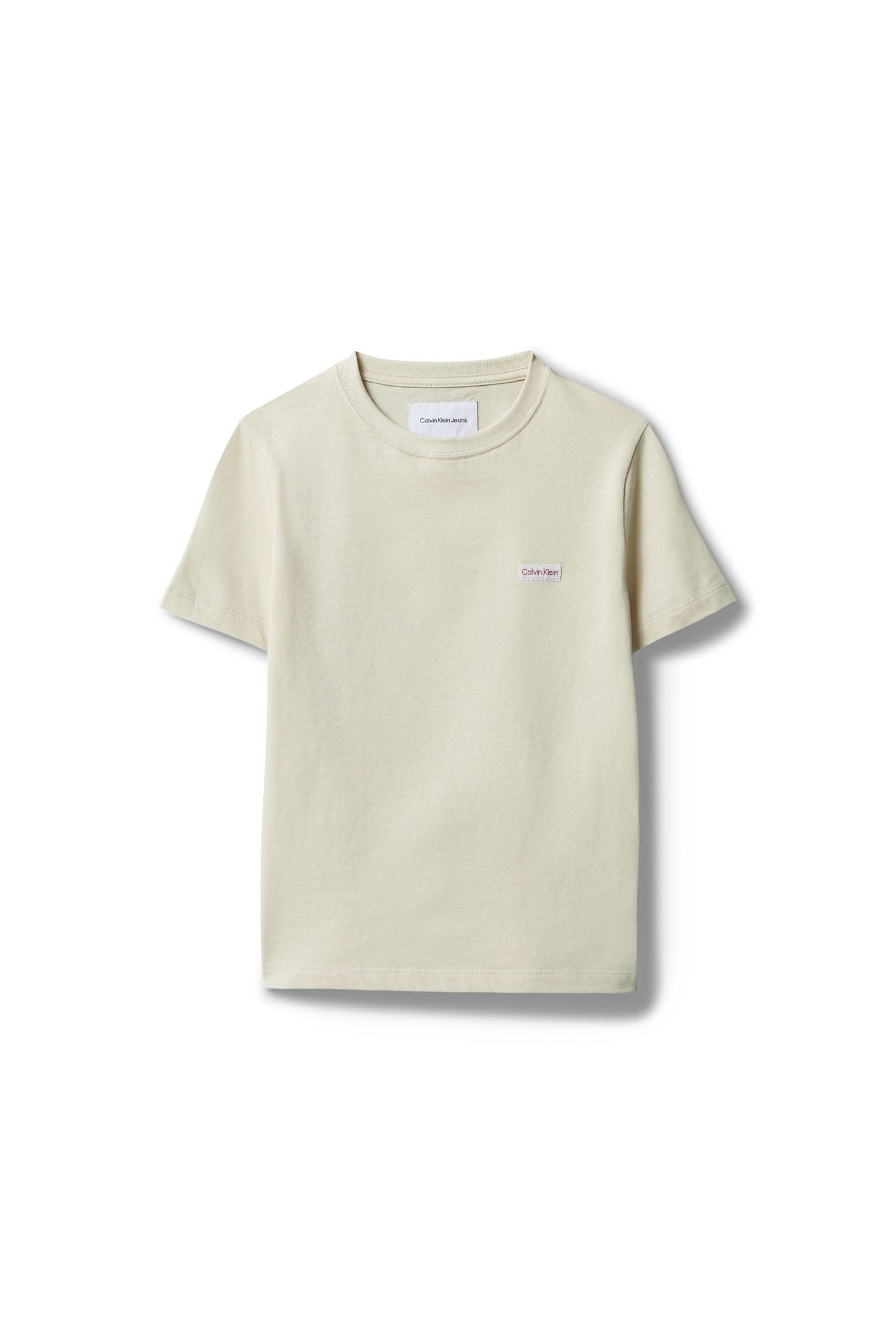 BOYS LOGO LABEL SHORT SLEEVE T-SHIRT OATMEAL 4
