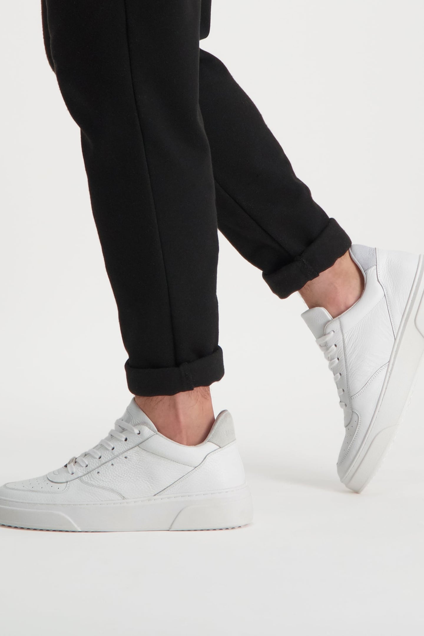 BRENT SNEAKERS WHITE LEATHER 2