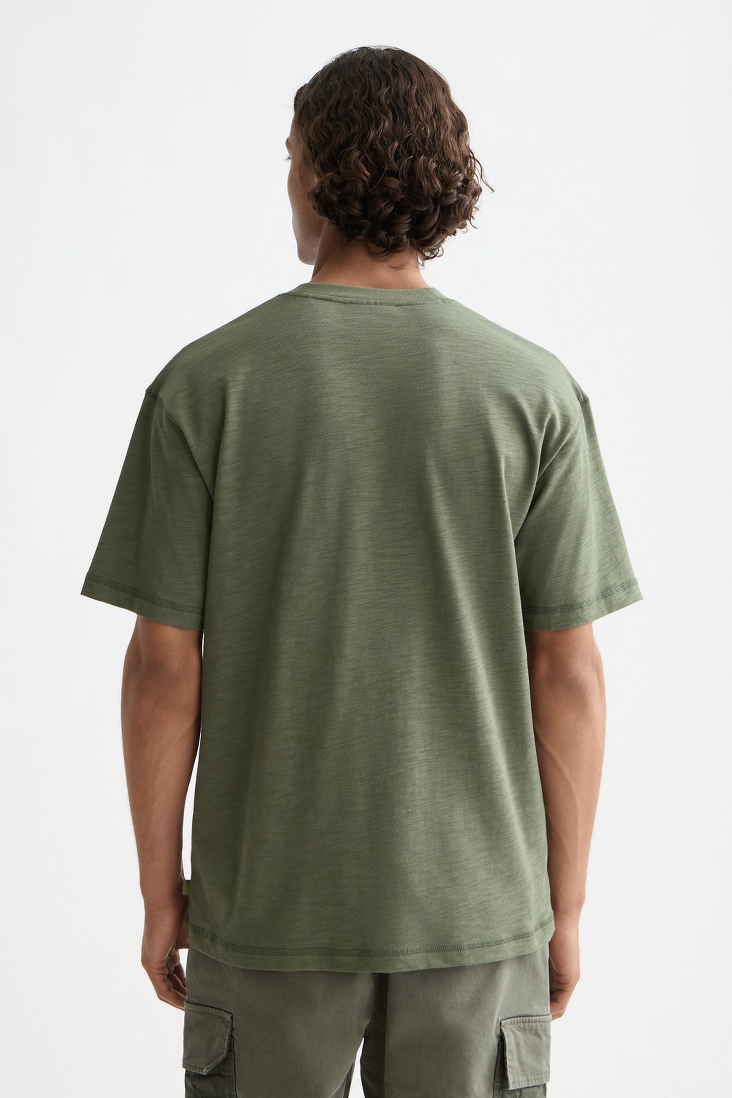 RELAXED FIT PATCHWORK POCKET T-SHIRT THYME 2