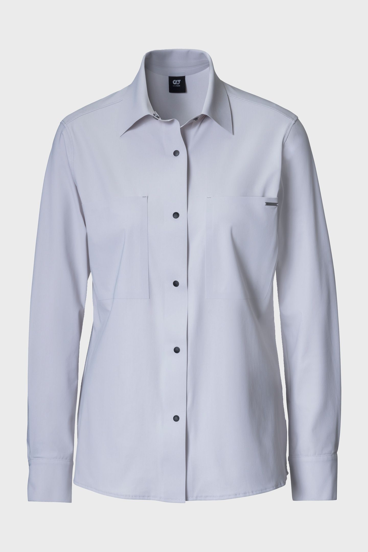 JEUWO V2.Y8.02 POLO SHIRT LONG LIGHT GREY 1