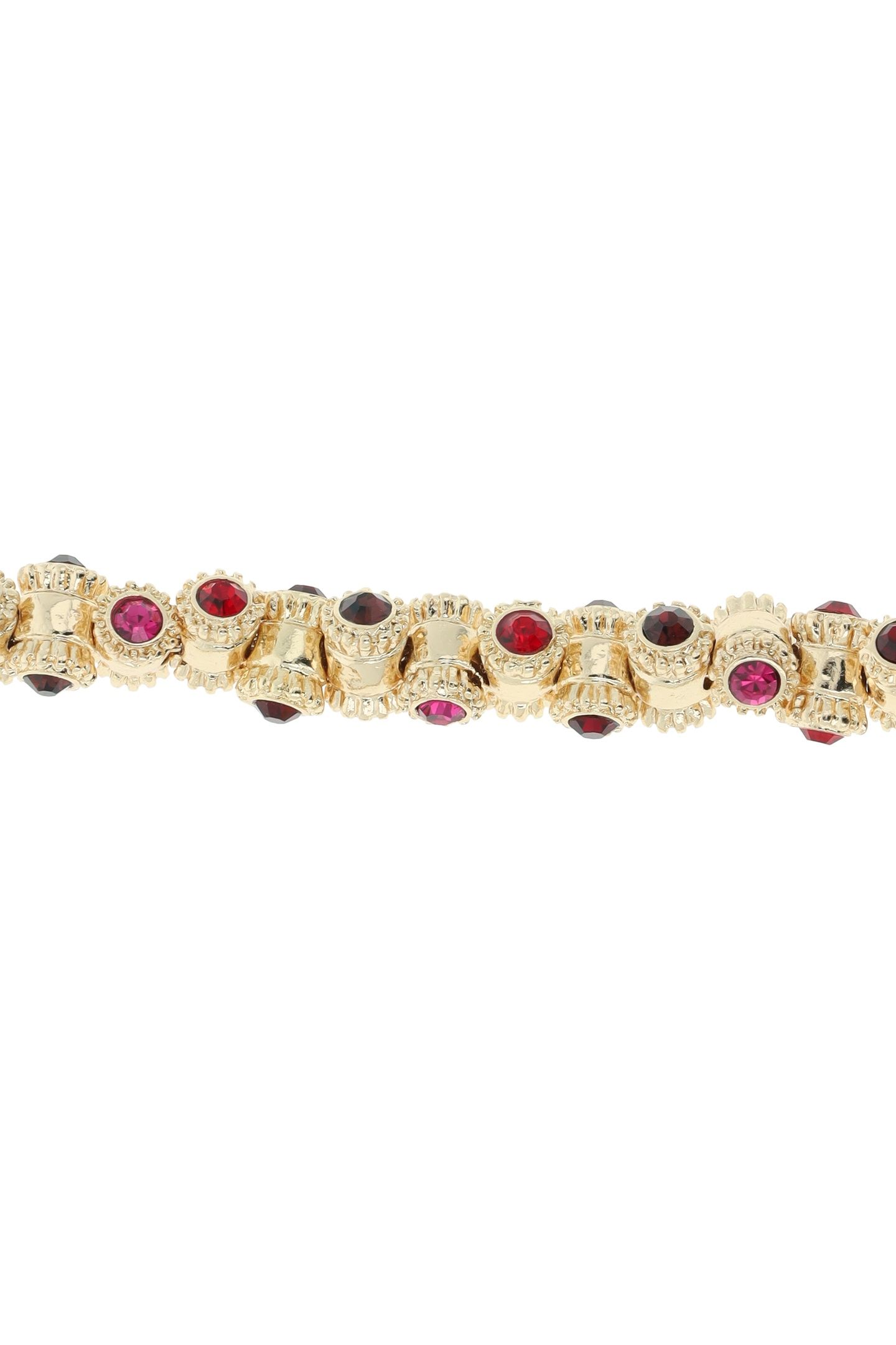 VINTAGE BARREL NECKLACE SIAM RED 3