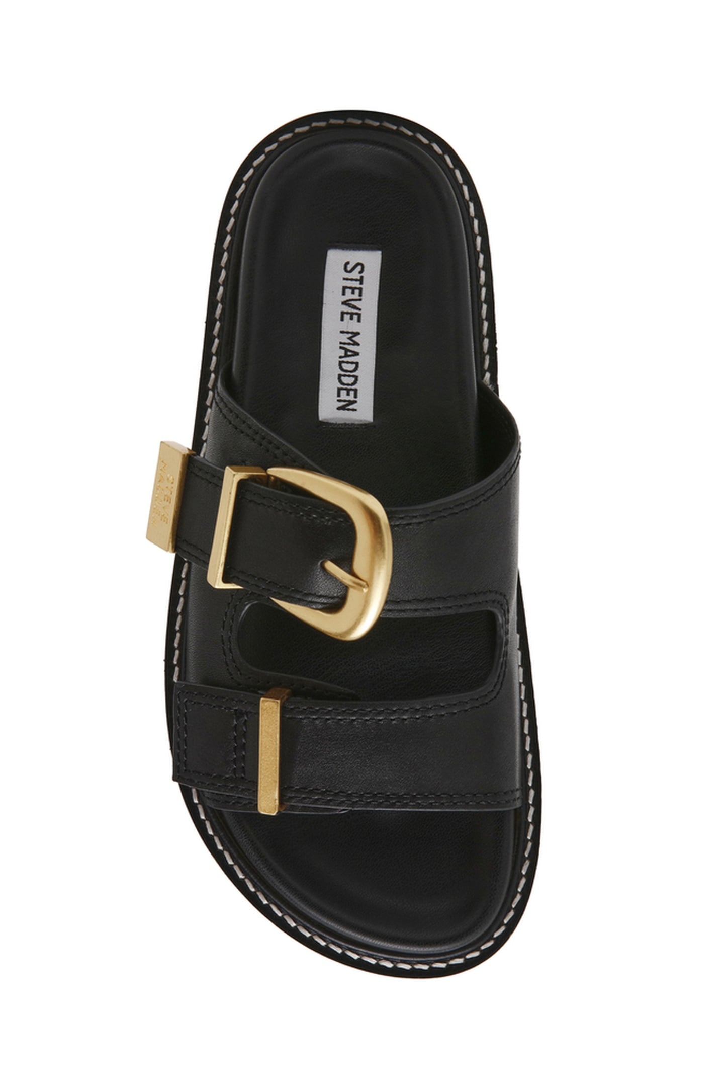 ARCH SLIDES BLACK ACTION LEATHER 6