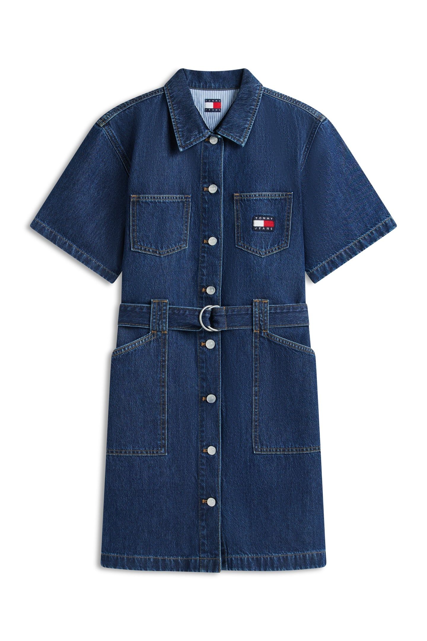 UTILITY SHIRT DRESS DENIM DARK 3