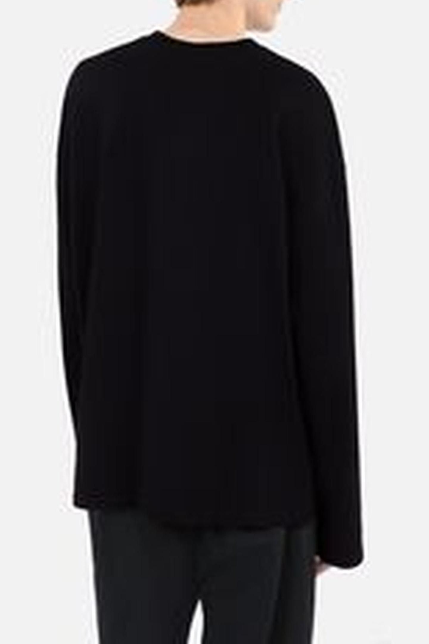 LONG-SLEEVED T-SHIRT WITH APPLIQUE PATCHES BLACK WASHED 7