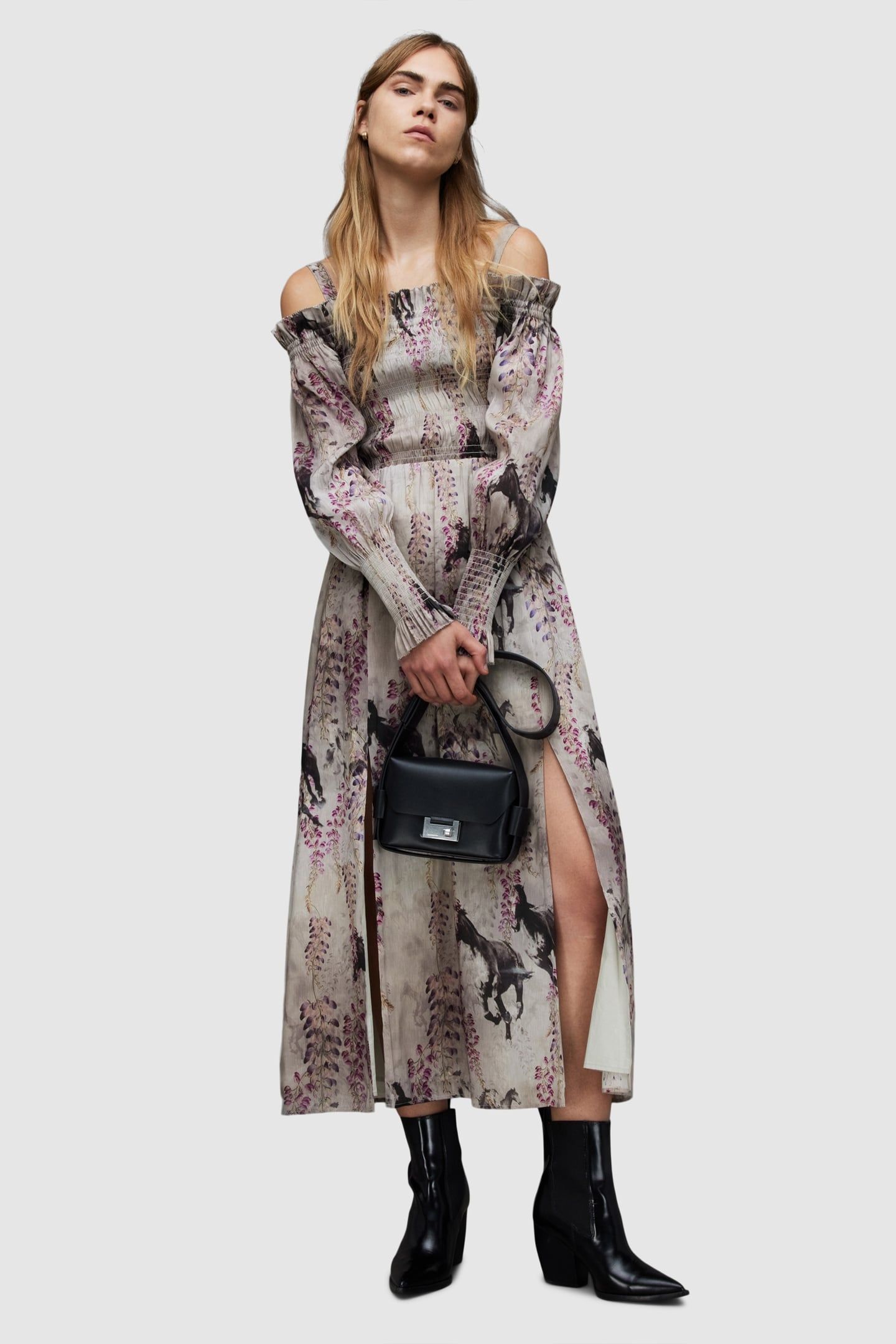 LARY DIONNE DRESS SKY GREY 1