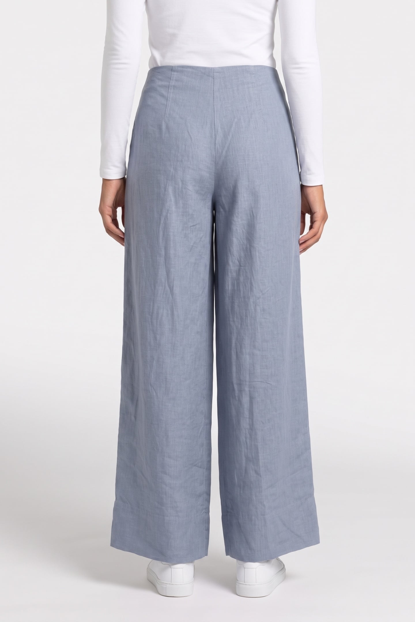 ELLICA LINEN TROUSER BLUE 2