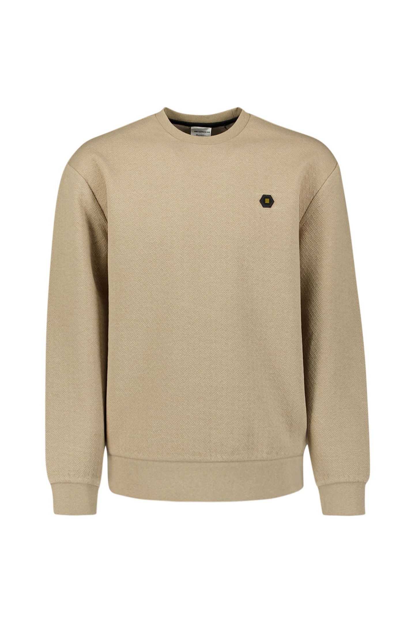 SWEATER CREWNECK RELIEF MELANGE SAND 6