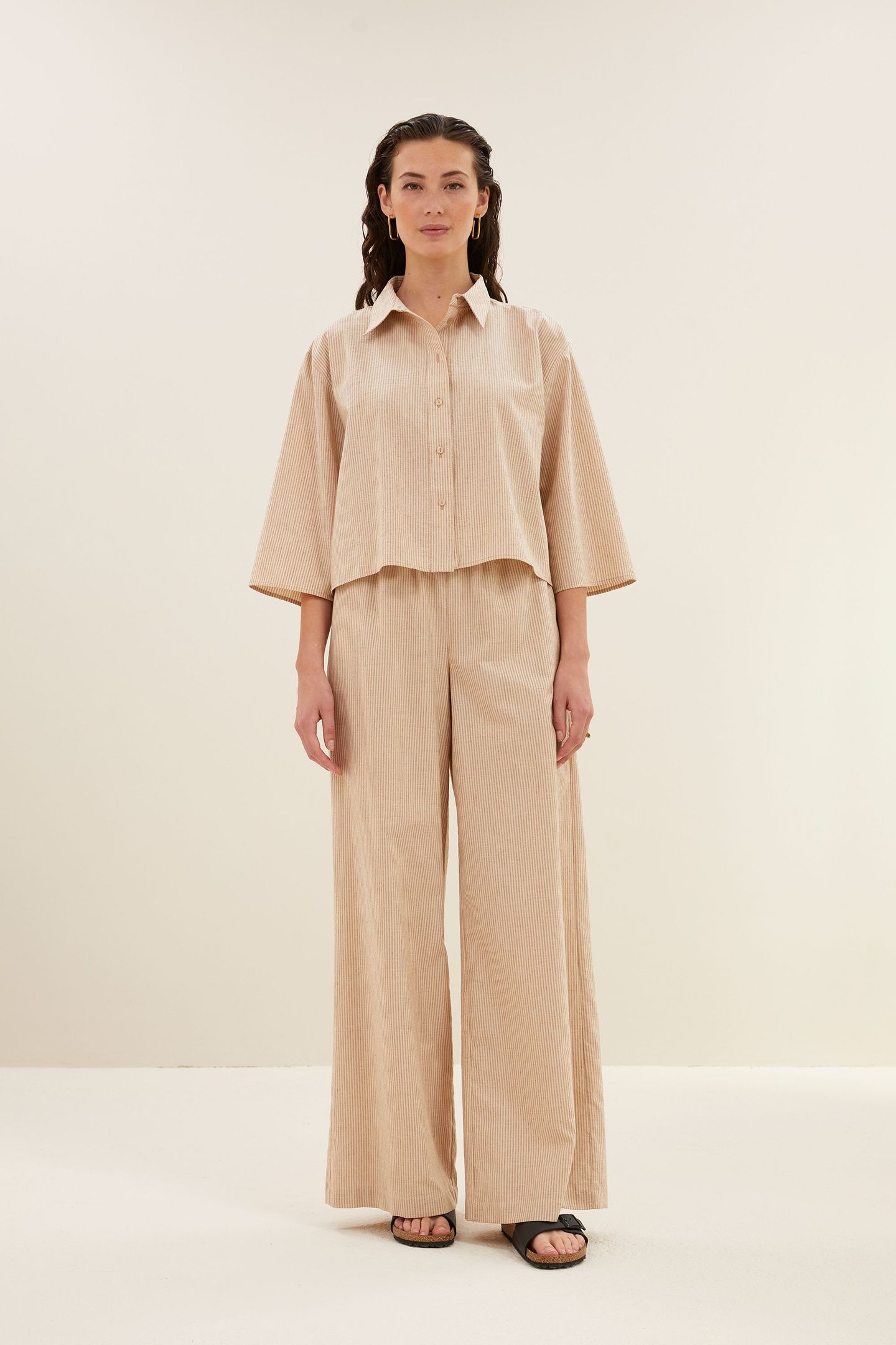 RANDY LUREX STRIPE PANTS COPPER LUREX STRIPE 2