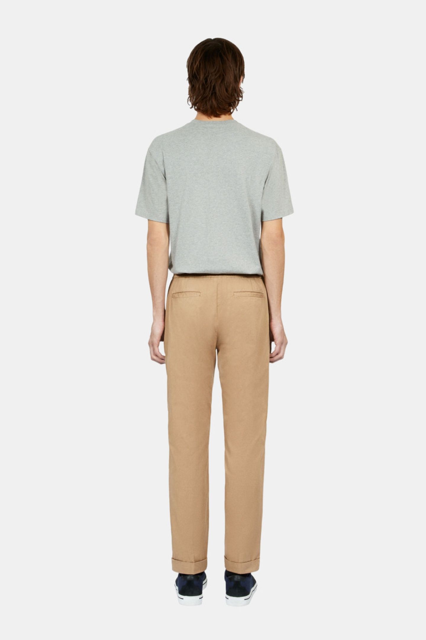 TROUSERS WITH DRAWSTRING AT THE WAIST CAMEL 4
