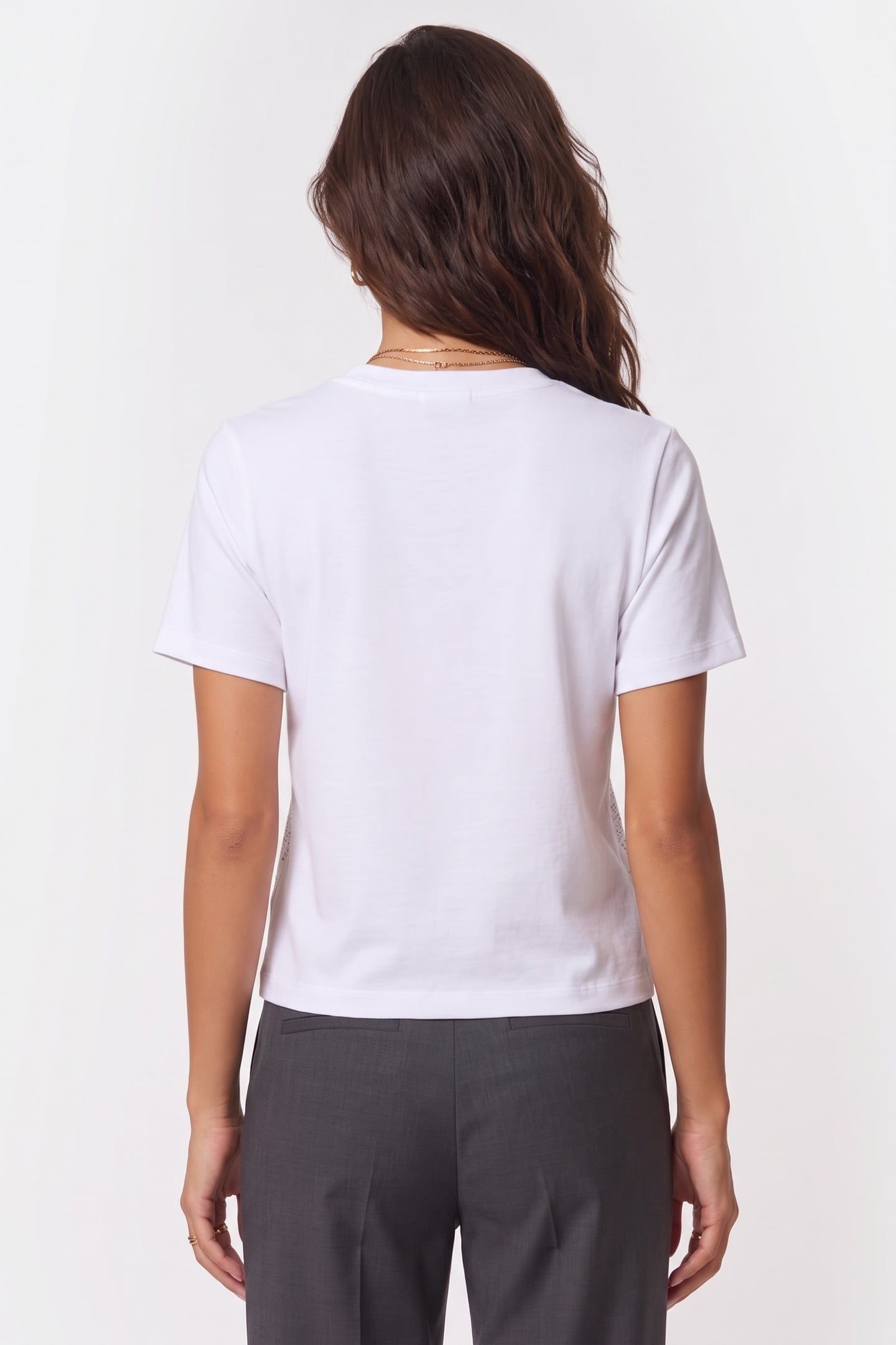ANNA SS ROUND NECK T TRUE WHITE A000 2